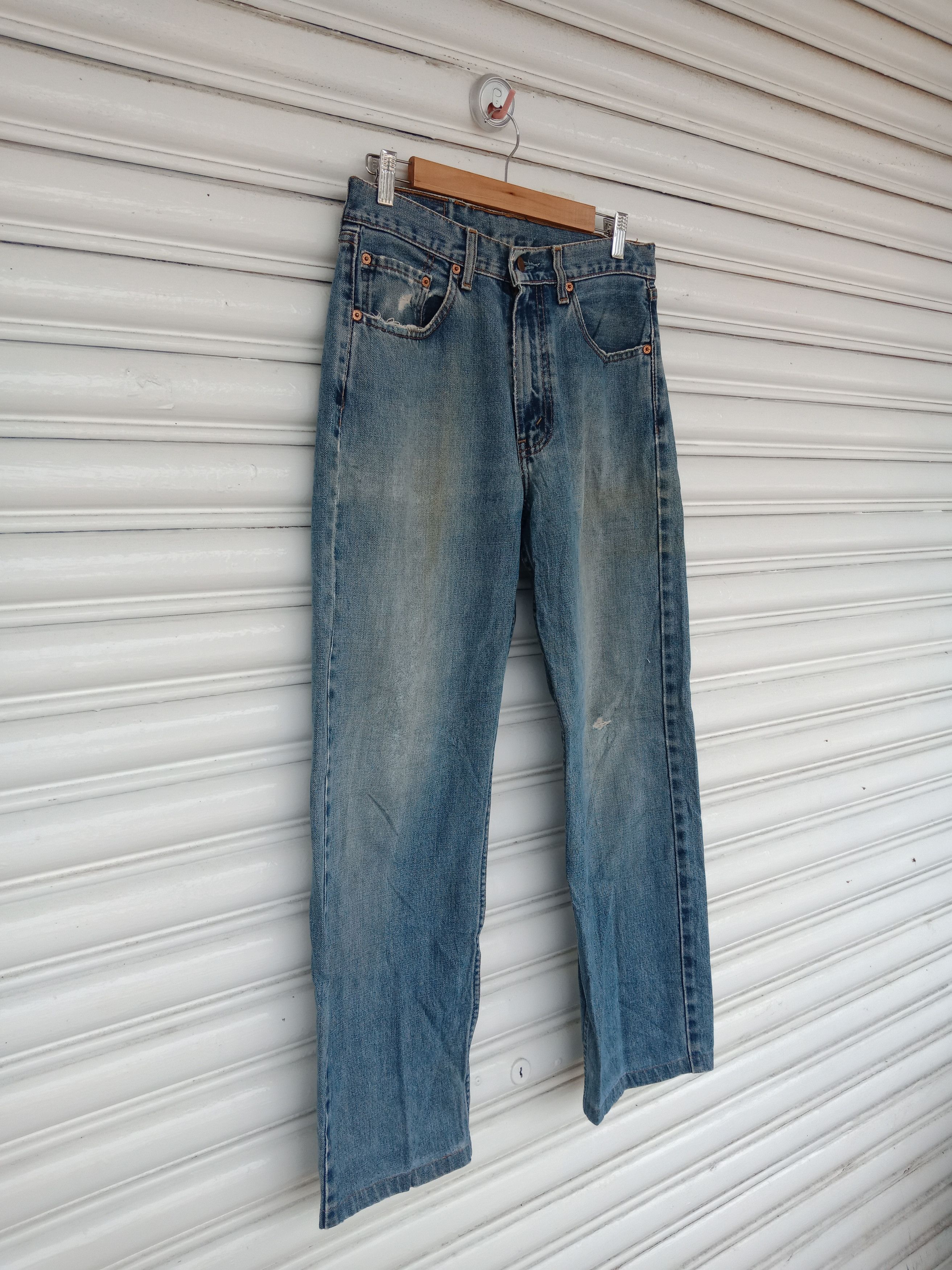 Levi's Levi's 512 Light Washed Made in Japan (30" X 29") Size US 30 / EU 46 - 4 Thumbnail