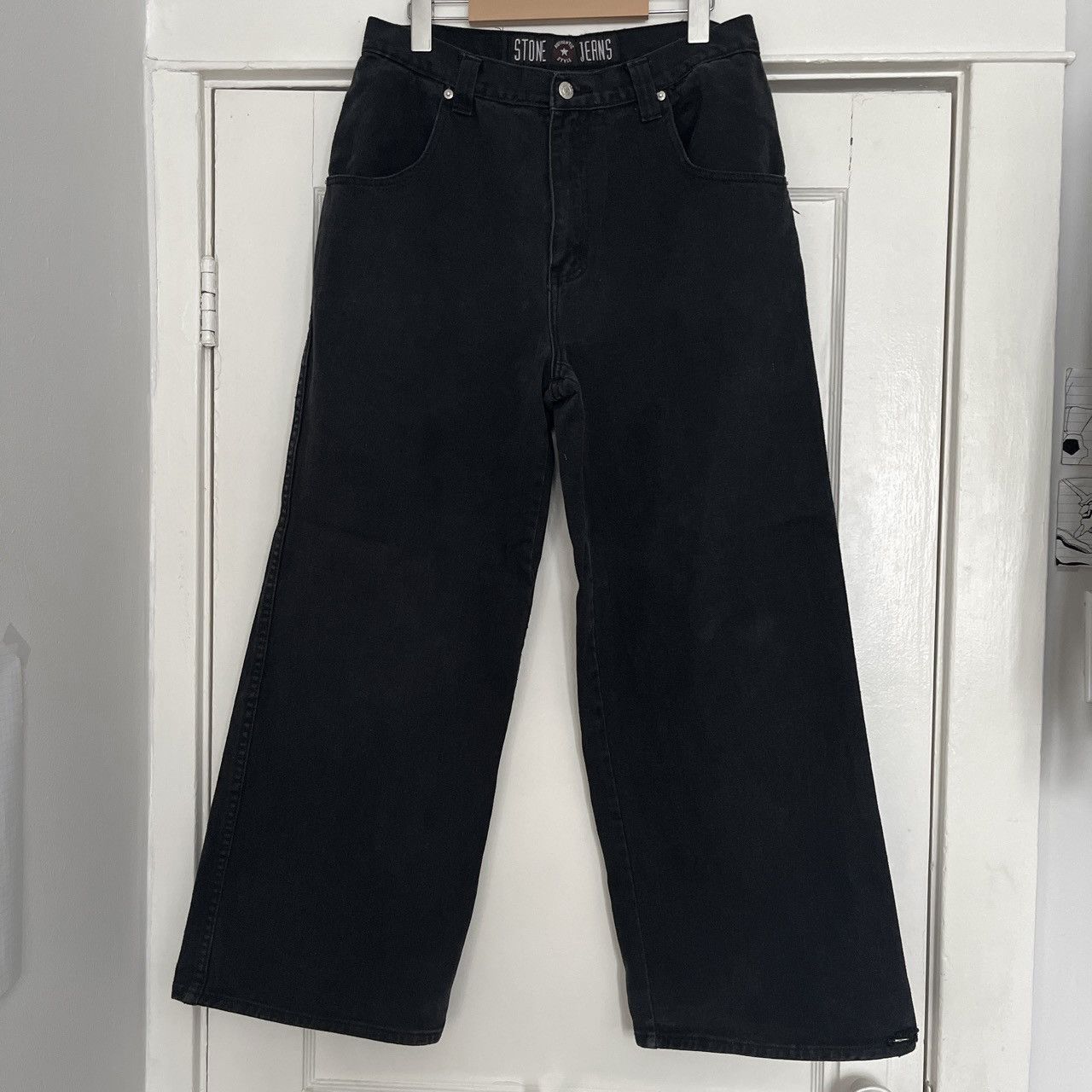 vintage black wide denim スケーター Vintage 90s Jynx Jeans Men Size 36X31 Wide Baggy Skater