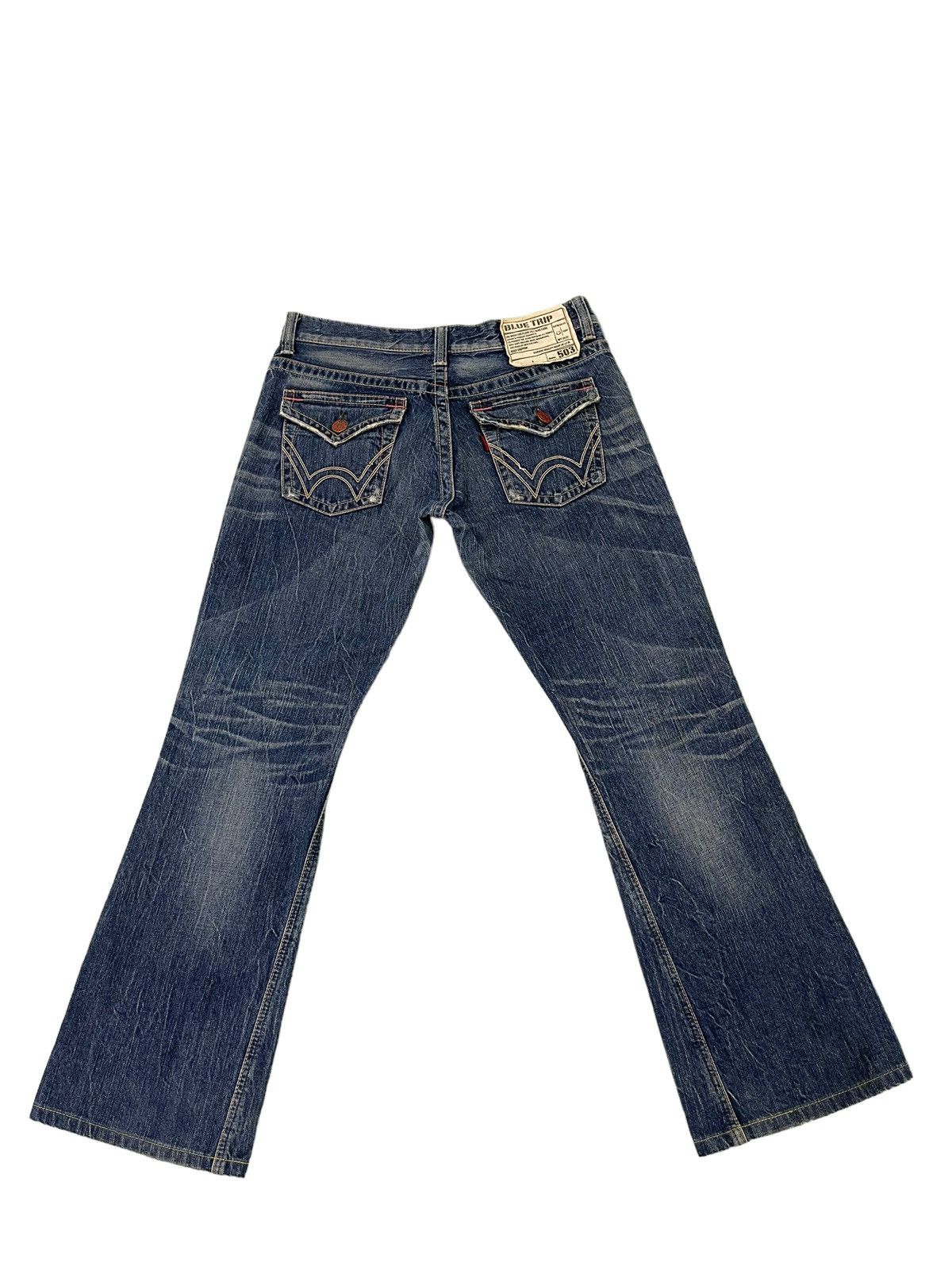 Edwin Flare Jeans Edwin Japan Faded Clawmark Denim Boot Cut 5🟦1 Size US 31 - 12 Thumbnail