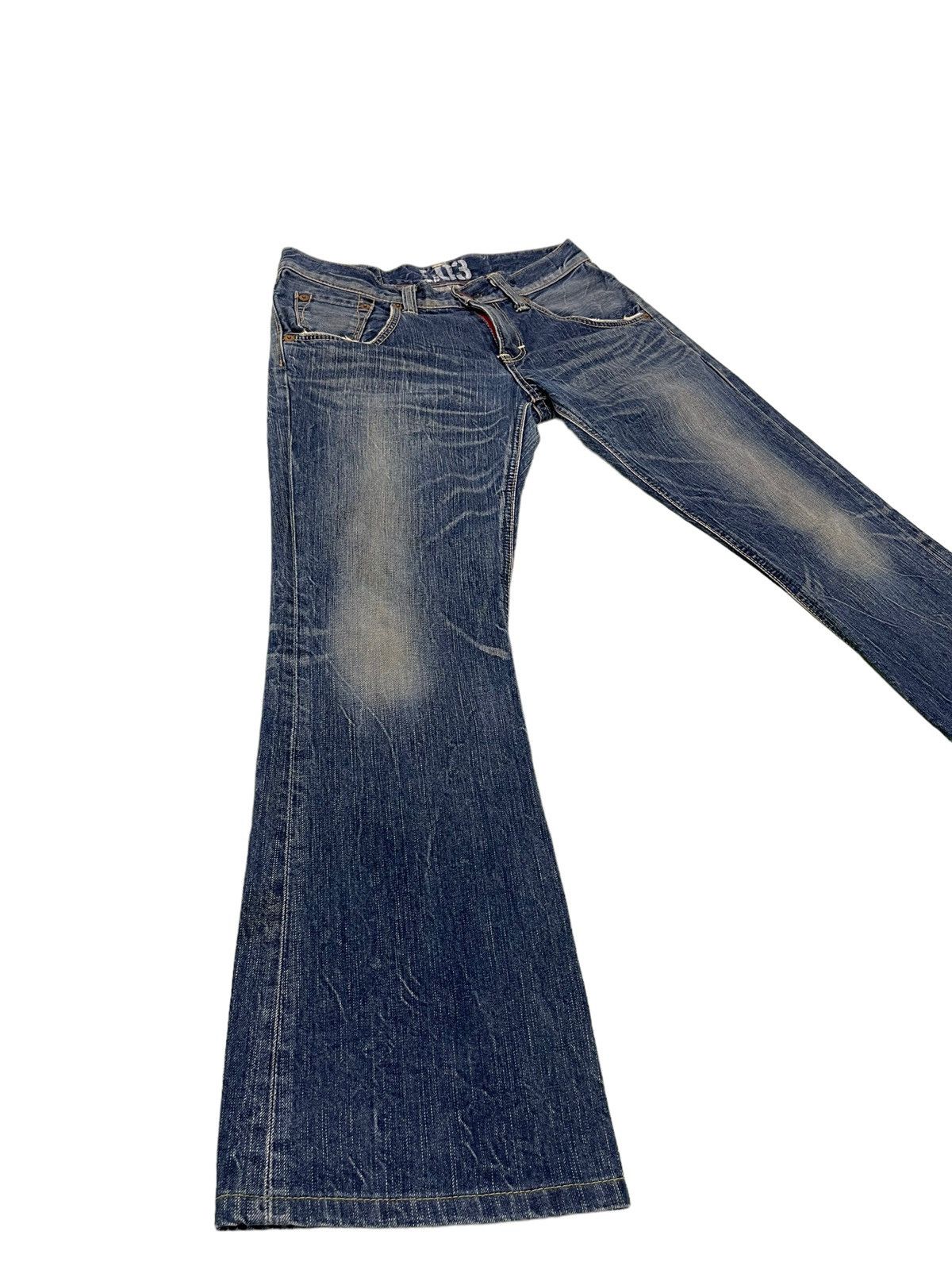 Edwin Flare Jeans Edwin Japan Faded Clawmark Denim Boot Cut 5🟦1 Size US 31 - 1 Thumbnail