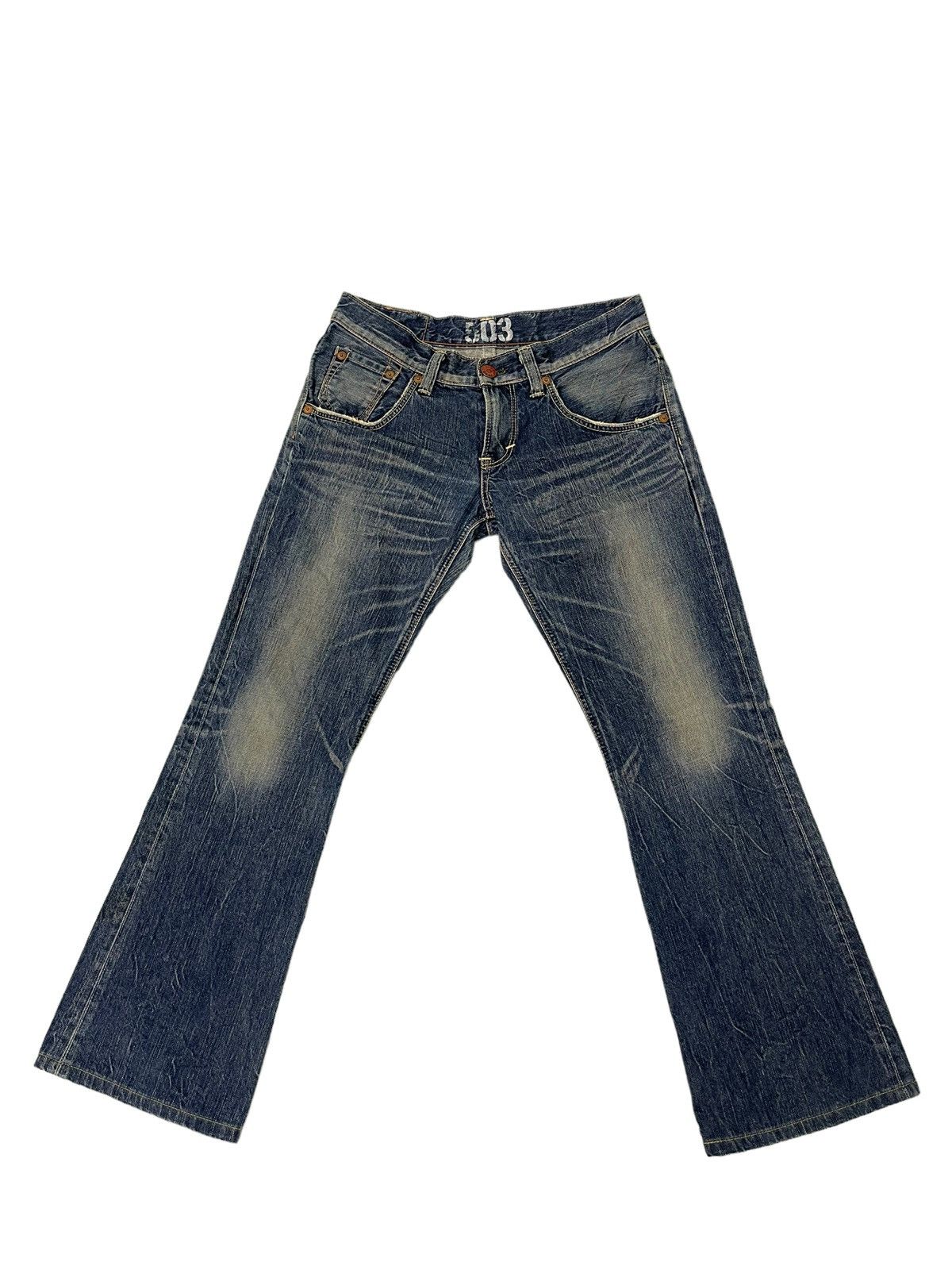 Edwin Flare Jeans Edwin Japan Faded Clawmark Denim Boot Cut 5🟦1 Size US 31 - 2 Thumbnail