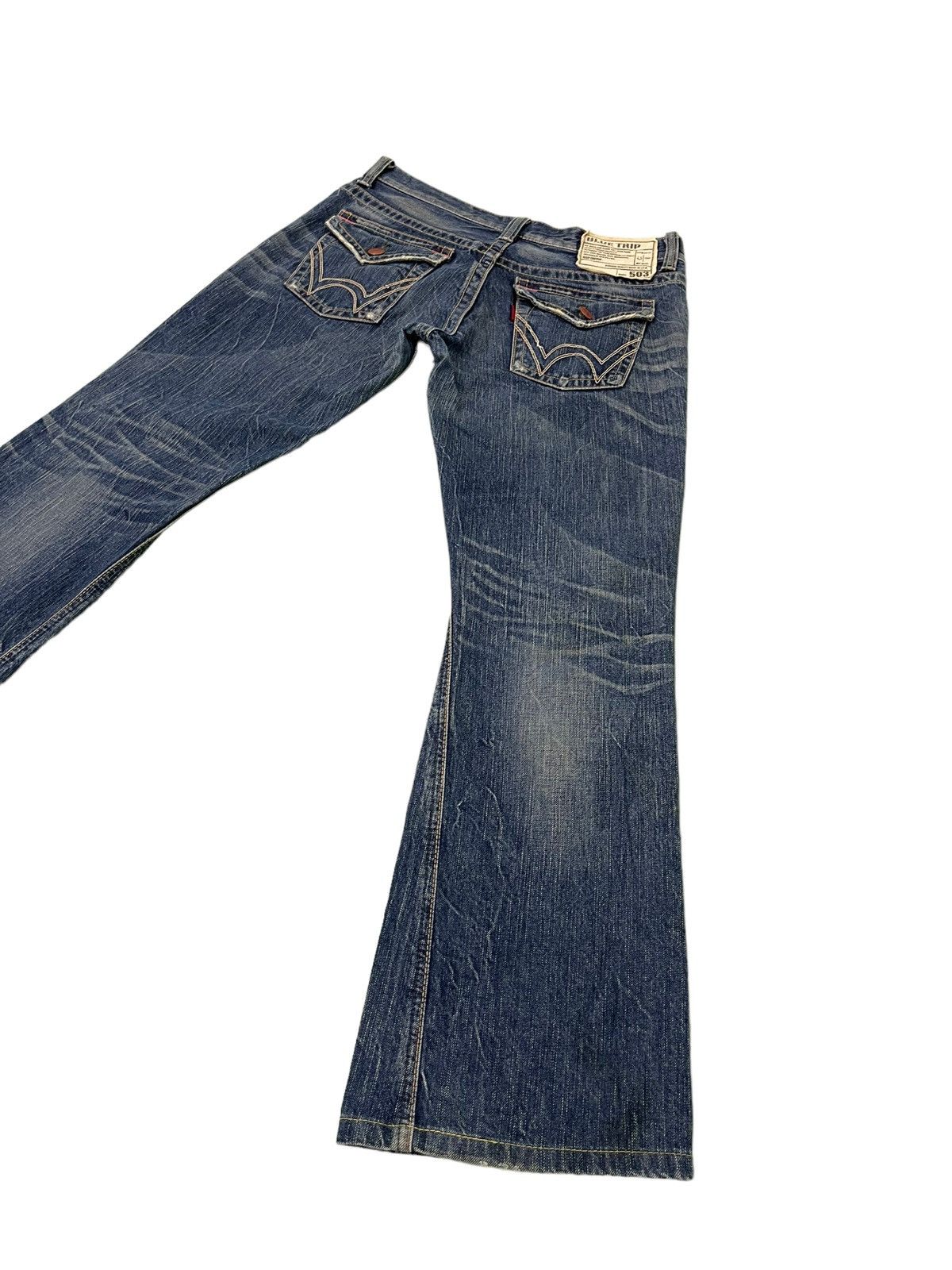 Edwin Flare Jeans Edwin Japan Faded Clawmark Denim Boot Cut 5🟦1 Size US 31 - 14 Thumbnail