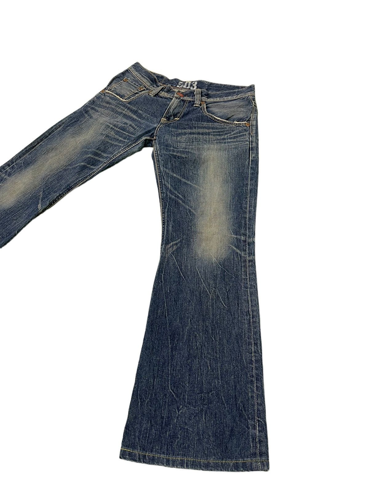 Edwin Flare Jeans Edwin Japan Faded Clawmark Denim Boot Cut 5🟦1 Size US 31 - 3 Thumbnail