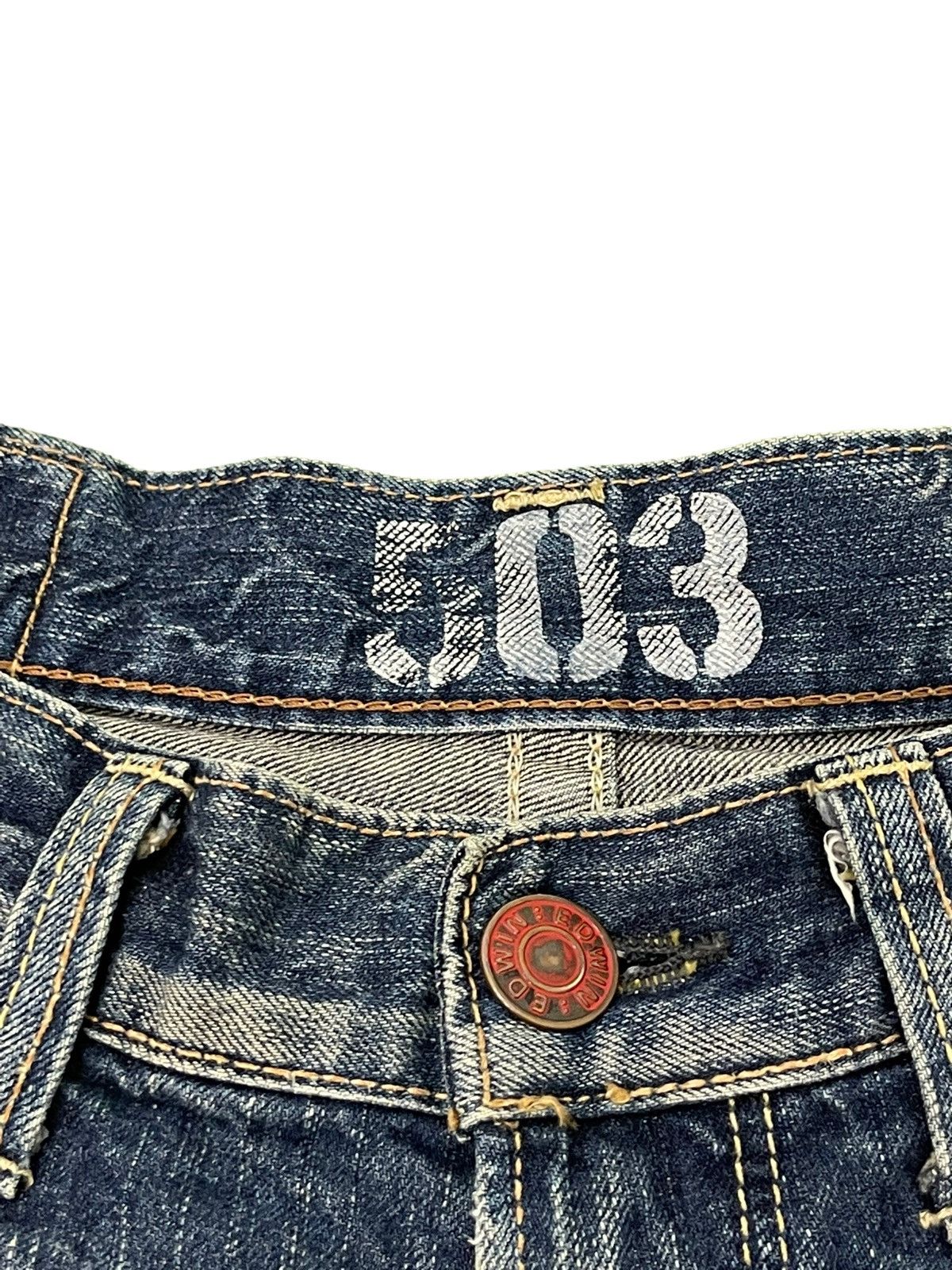 Edwin Flare Jeans Edwin Japan Faded Clawmark Denim Boot Cut 5🟦1 Size US 31 - 10 Thumbnail