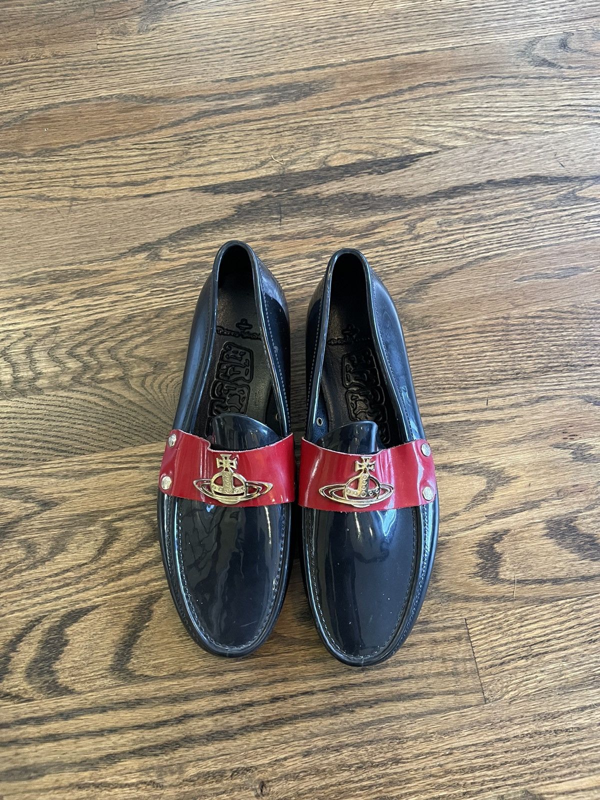 image of Vivienne Westwood Vintage Vivenne Westwood Loafers in Black, Men's (Size 9.5)