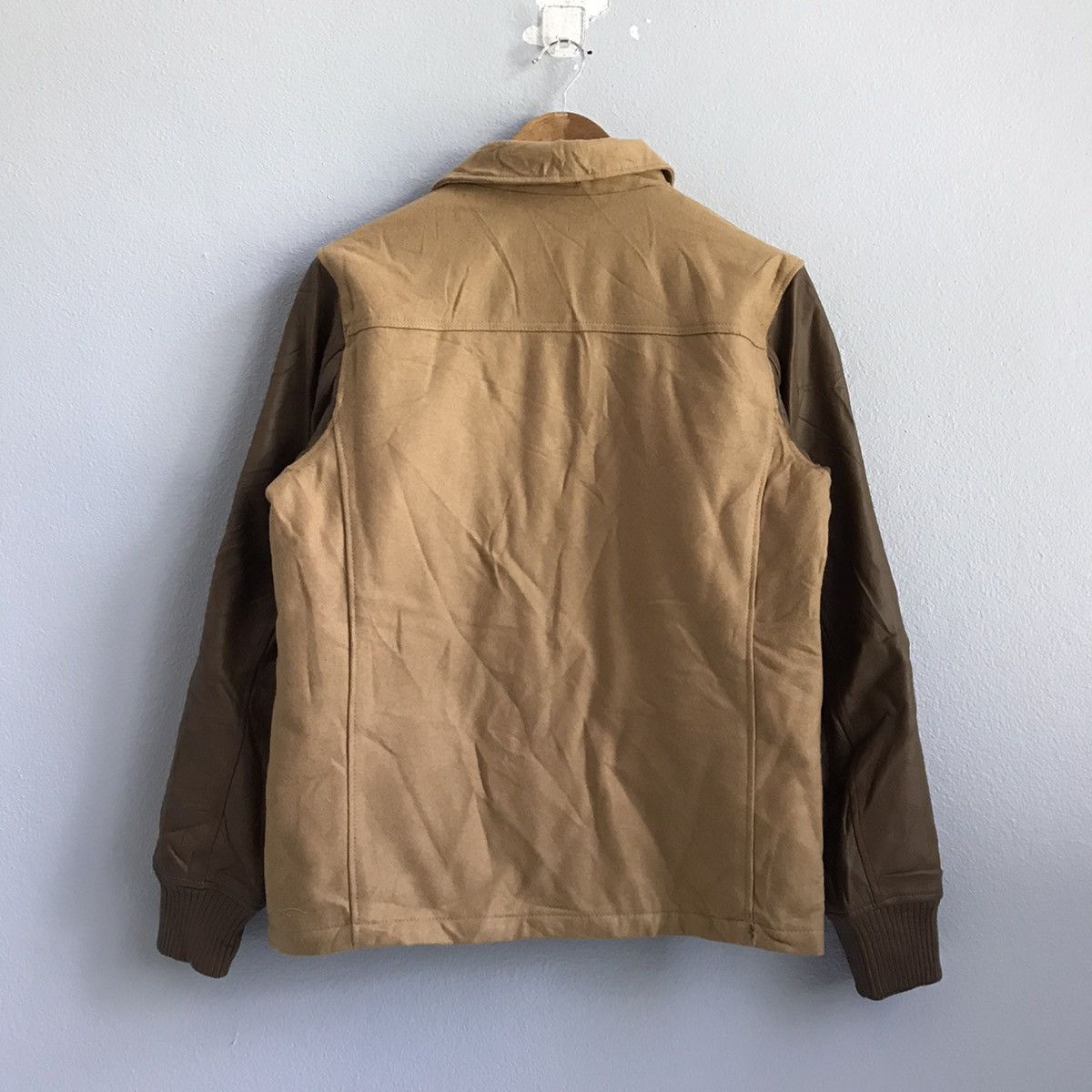 Designer × Leather Lucy cow leather sleeve jacket varsity Size S / US 4 / IT 40 - 2 Thumbnail