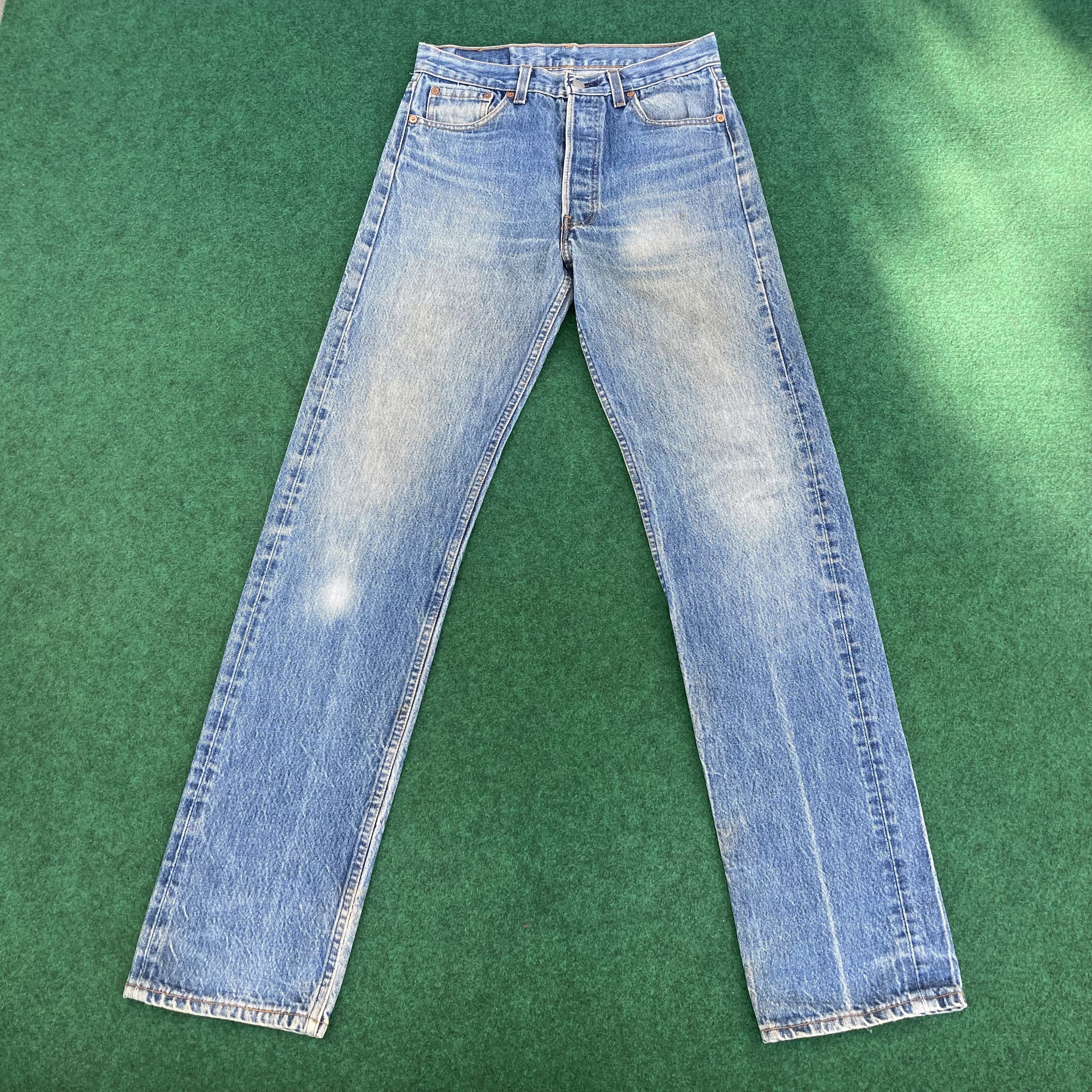 Vtg Levis 501xx Distressed Ripped Jeans Sz 29 Grunge Jeans