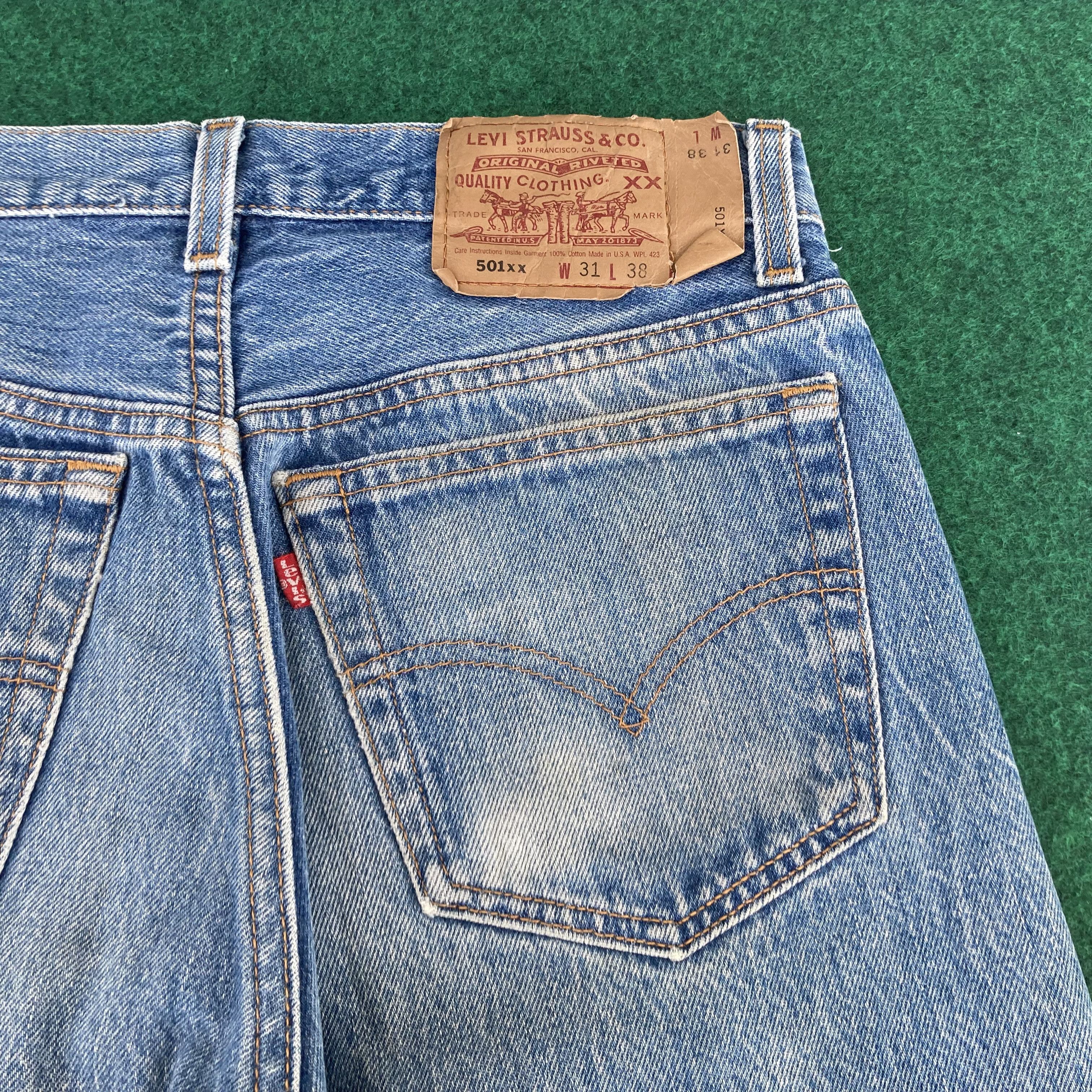Levi's × Vintage Vtg Levis 501xx Distressed Ripped Jeans Sz 29 Grunge Jeans Size US 29 - 6 Thumbnail