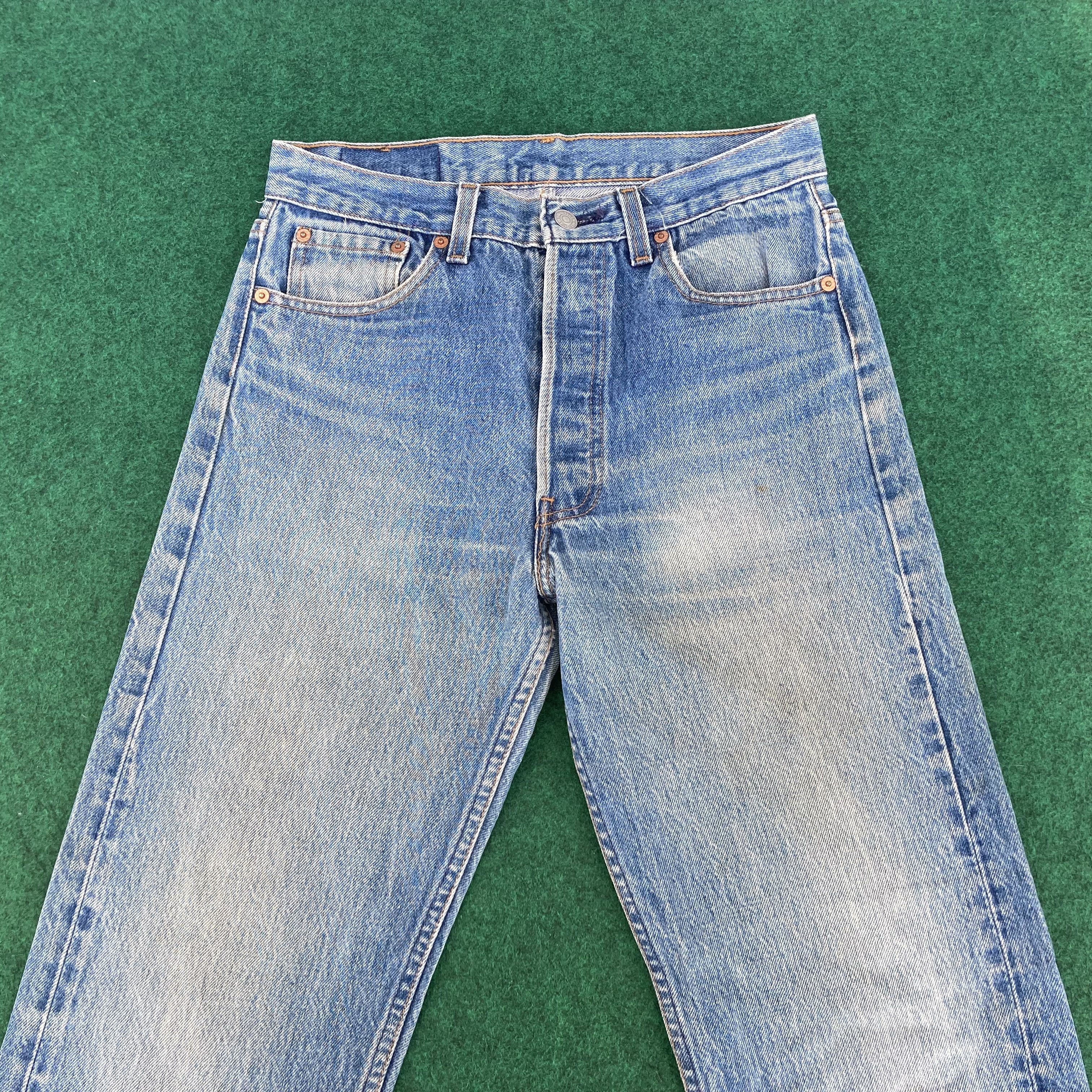 Levi's × Vintage Vtg Levis 501xx Distressed Ripped Jeans Sz 29 Grunge Jeans Size US 29 - 3 Thumbnail