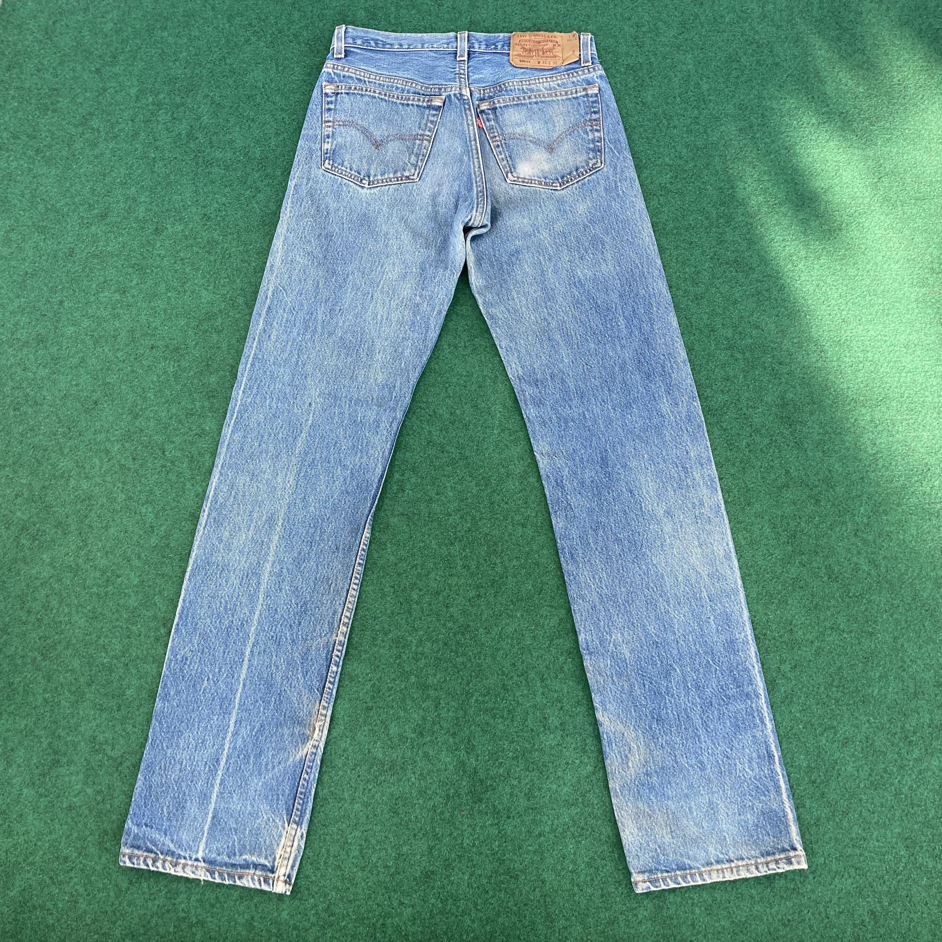 Levi's × Vintage Vtg Levis 501xx Distressed Ripped Jeans Sz 29 Grunge Jeans Size US 29 - 7 Thumbnail