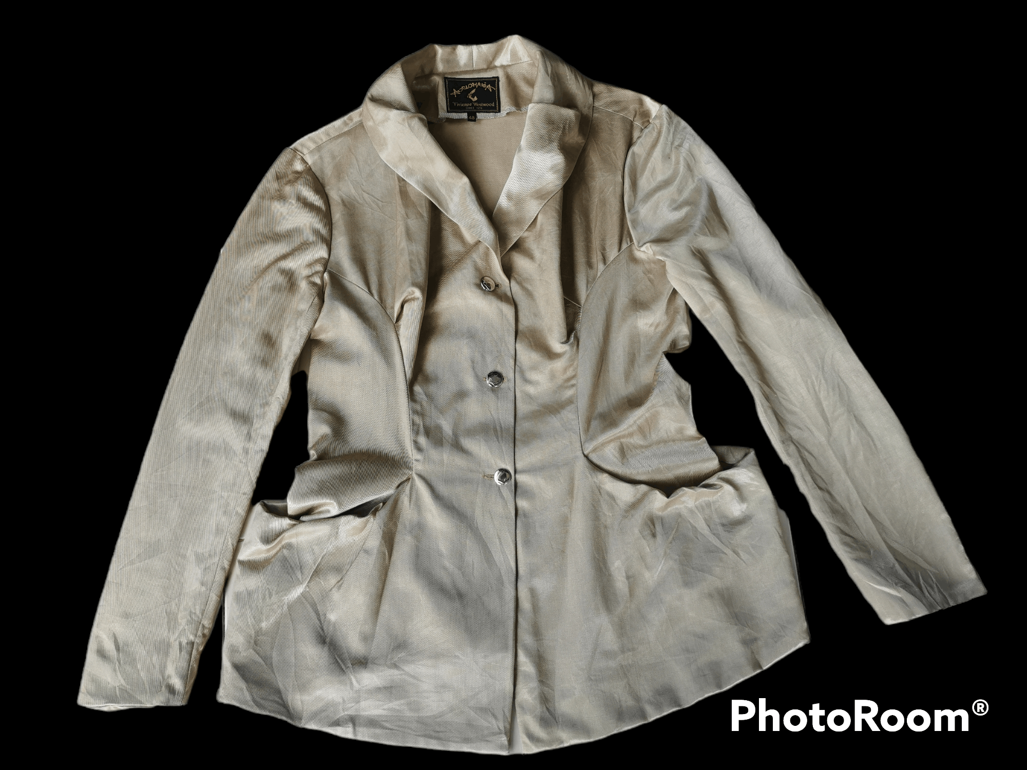 Designer Vivienne Westwood Anglomania Golden Jacket Size XL / US 12-14 / IT 48-50 - 4 Thumbnail
