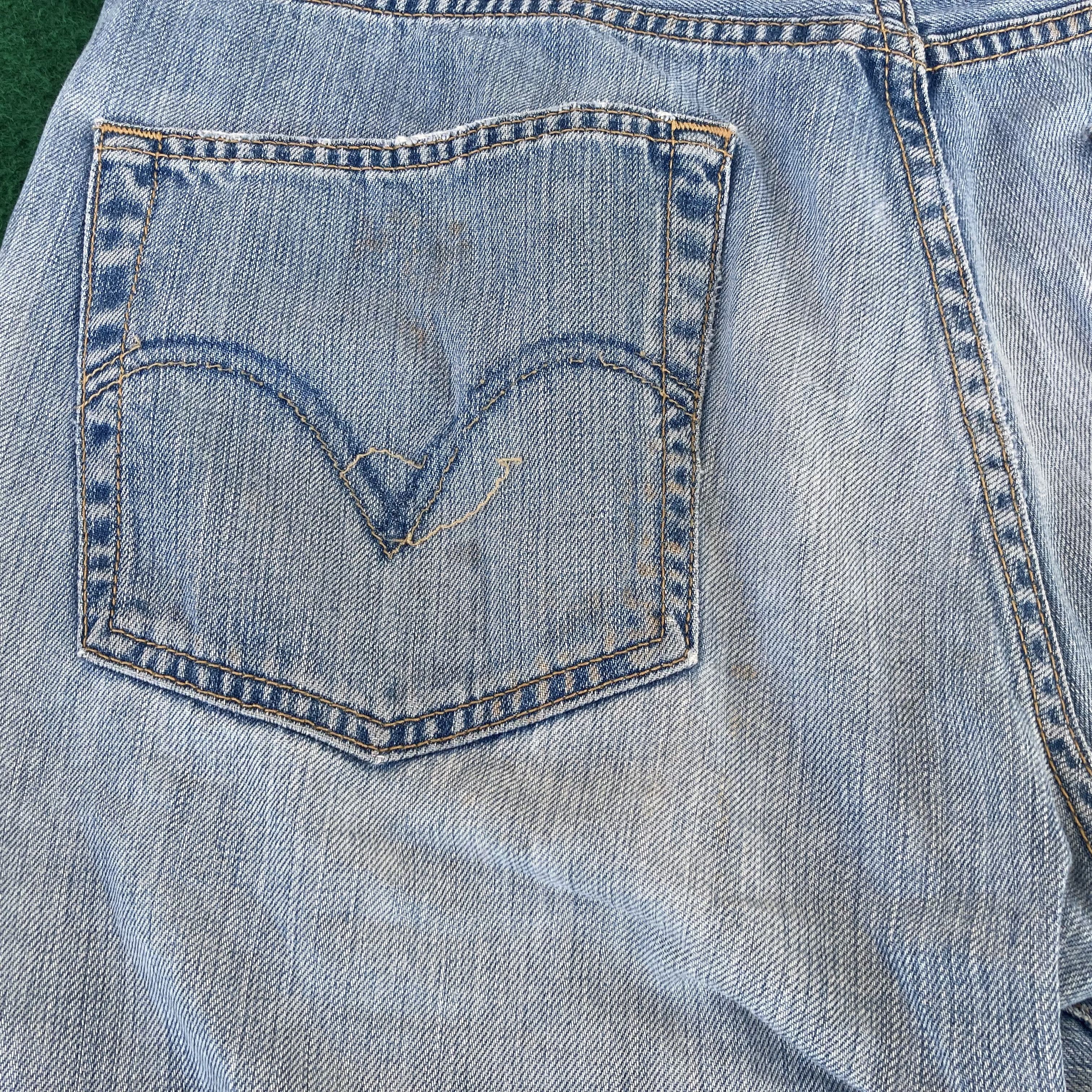Levi's × Vintage Vtg Levis 501 Distressed Ripped Jeans Sz 32 Grunge Jeans Size US 32 / EU 48 - 8 Thumbnail