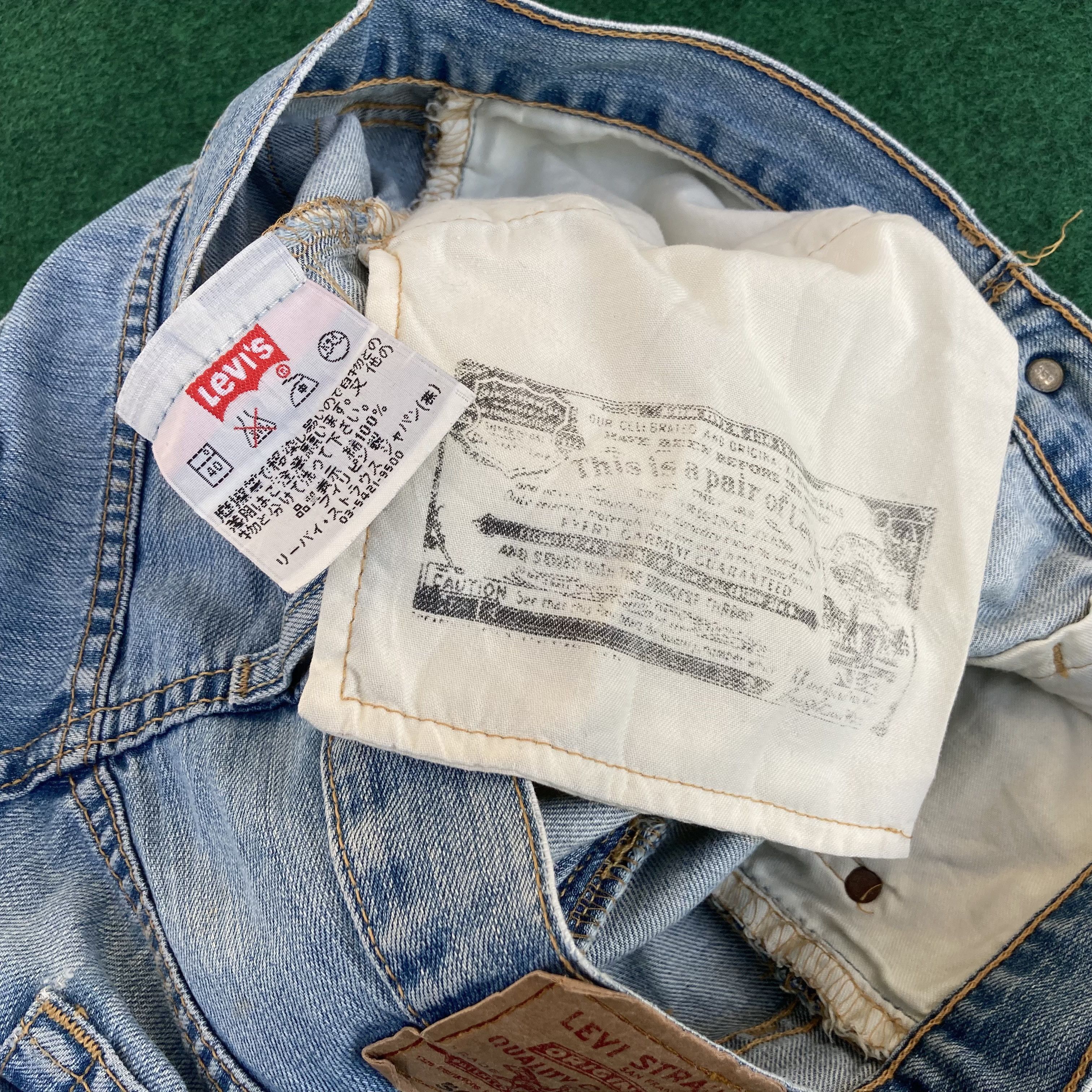 Levi's × Vintage Vtg Levis 501 Distressed Ripped Jeans Sz 32 Grunge Jeans Size US 32 / EU 48 - 4 Thumbnail