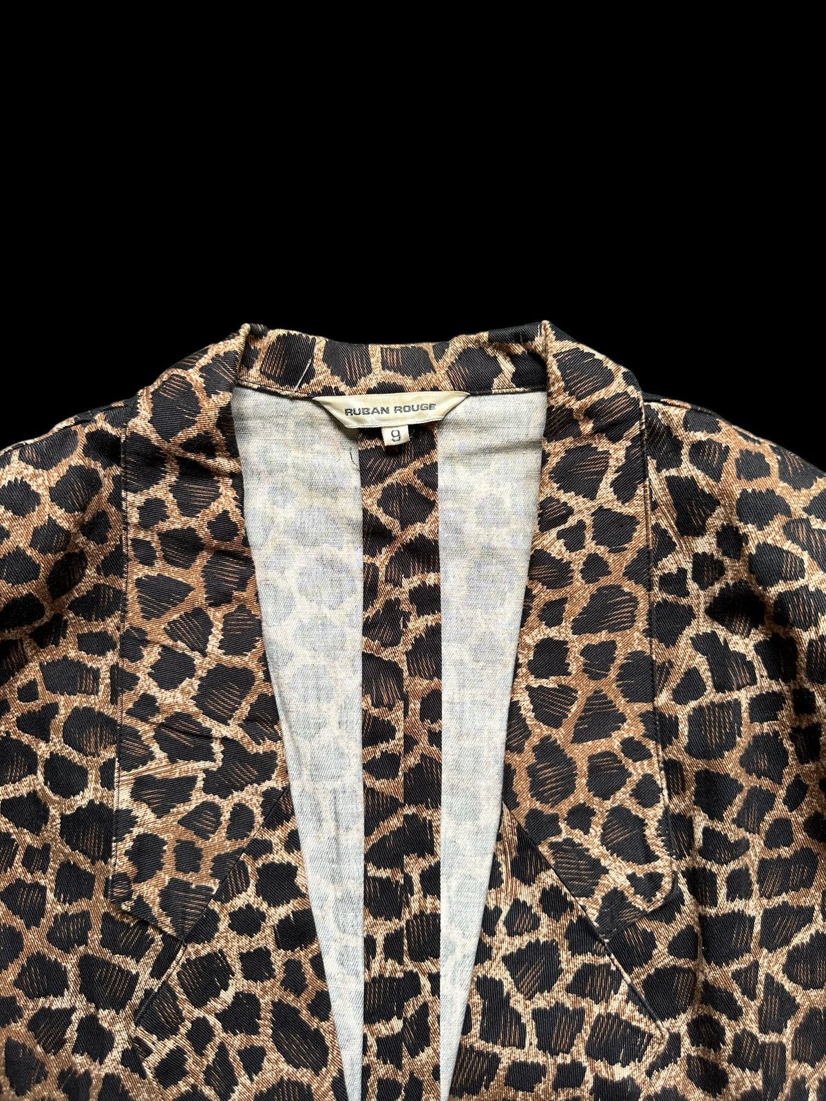 Other 90s Ruban Rouge overprinted Punk Fashion light Blazer jacket Size US M / EU 48-50 / 2 - 4 Thumbnail