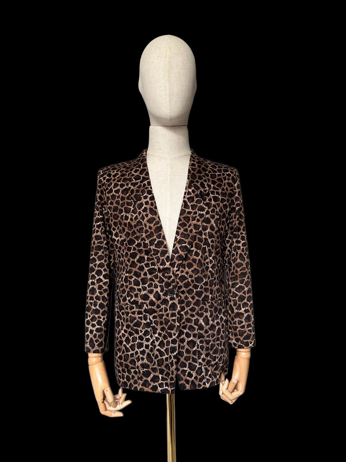 Other 90s Ruban Rouge overprinted Punk Fashion light Blazer jacket Size US M / EU 48-50 / 2 - 6 Thumbnail