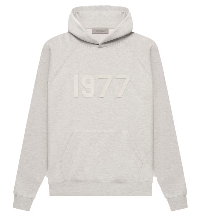 Image of Fear Of God Essentials Hoodie Light Oatmeal 1977 Sz(2Xl), Men's