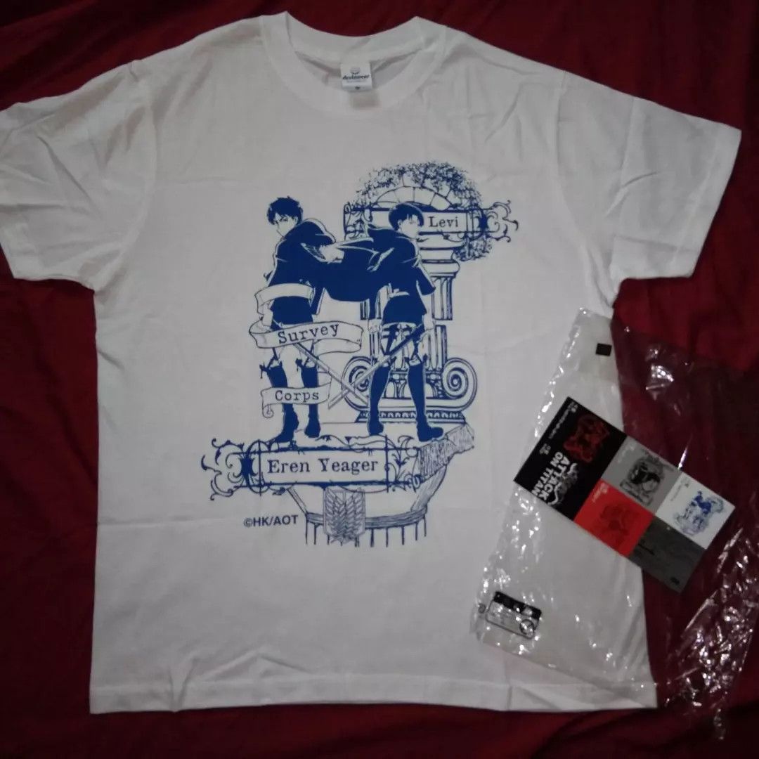 Japanese Brand NEW Unworn Attack On Titan tshirt anime Size US M / EU 48-50 / 2 - 2 Thumbnail