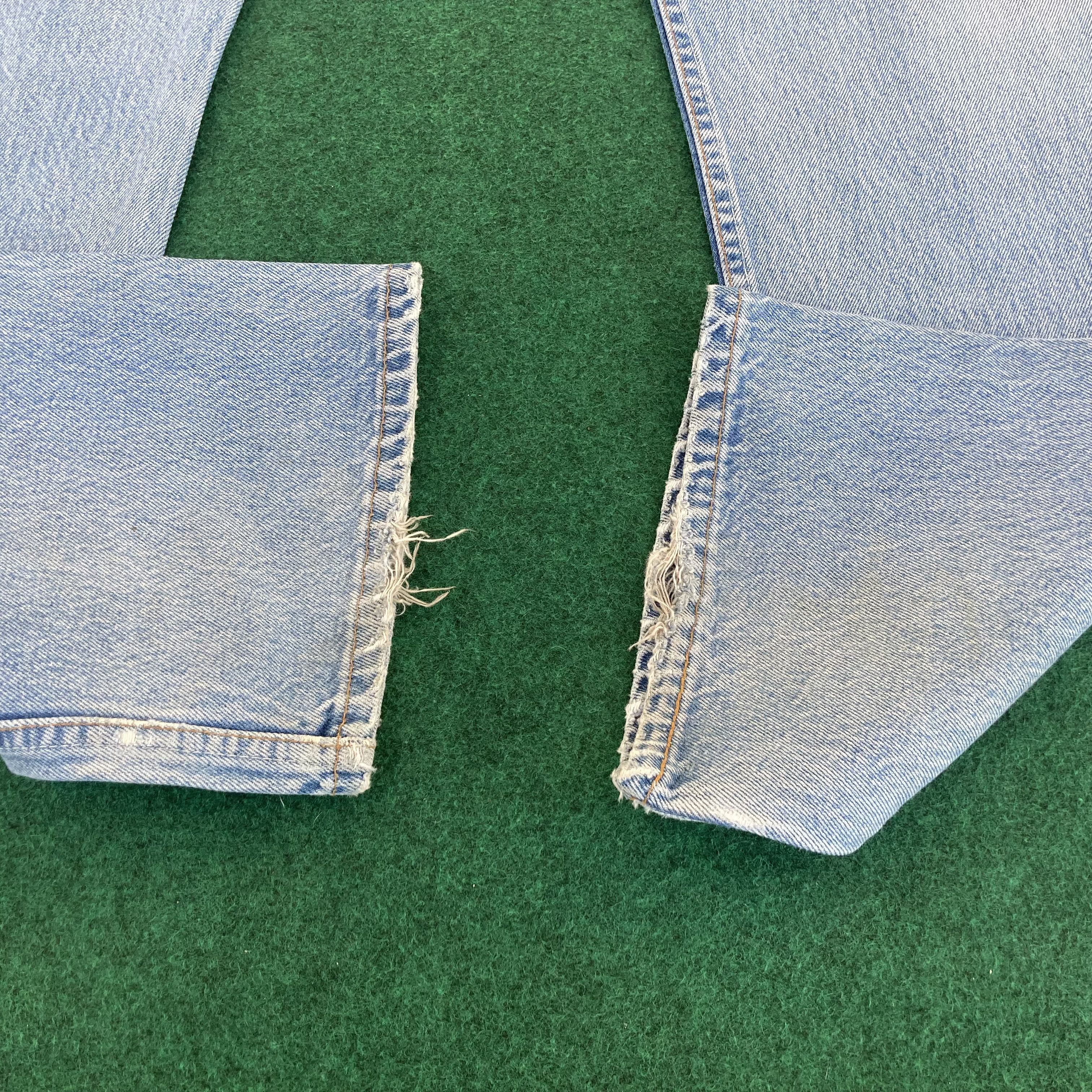 Levi's × Vintage Vtg Levis 501 Distressed Ripped Jeans 35 Punk Grunge Jeans Size US 35 - 7 Thumbnail