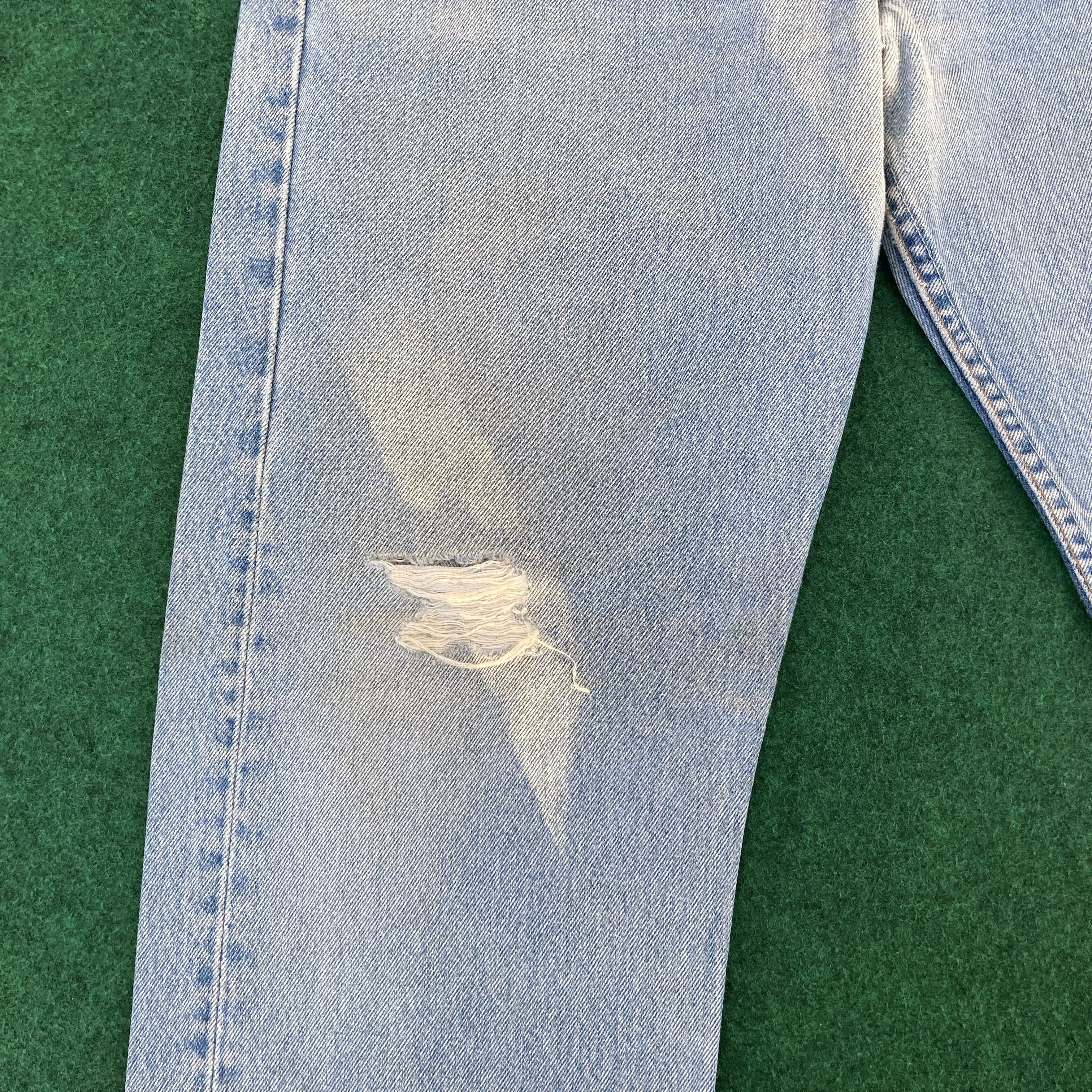 Levi's × Vintage Vtg Levis 501 Distressed Ripped Jeans 35 Punk Grunge Jeans Size US 35 - 5 Thumbnail