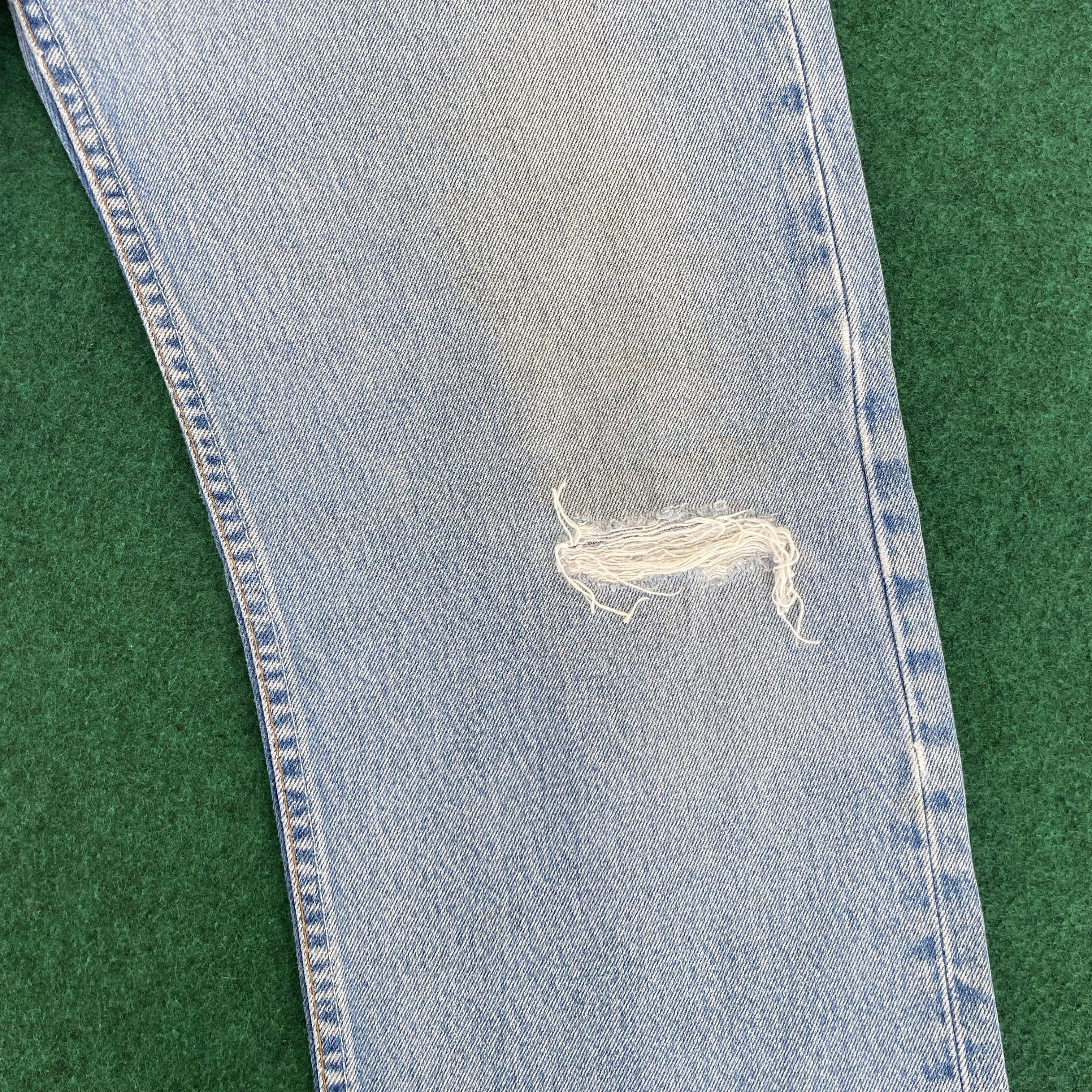 Levi's × Vintage Vtg Levis 501 Distressed Ripped Jeans 35 Punk Grunge Jeans Size US 35 - 6 Thumbnail