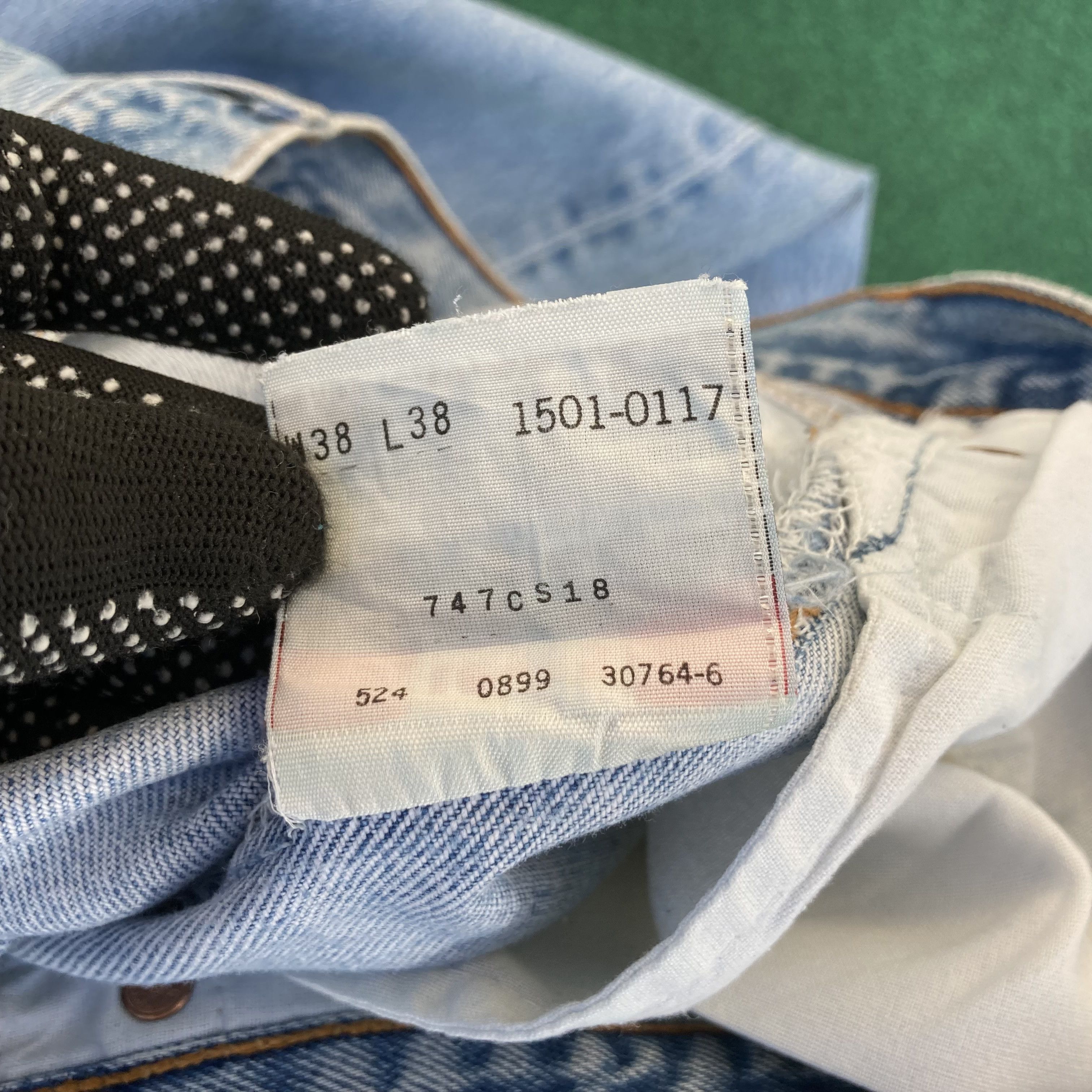 Levi's × Vintage Vtg Levis 501 Distressed Ripped Jeans 35 Punk Grunge Jeans Size US 35 - 4 Thumbnail