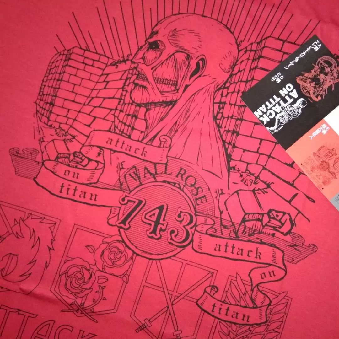 Japanese Brand NEW Unworn Attack On Titan tshirt anime comic japan Size US M / EU 48-50 / 2 - 1 Thumbnail