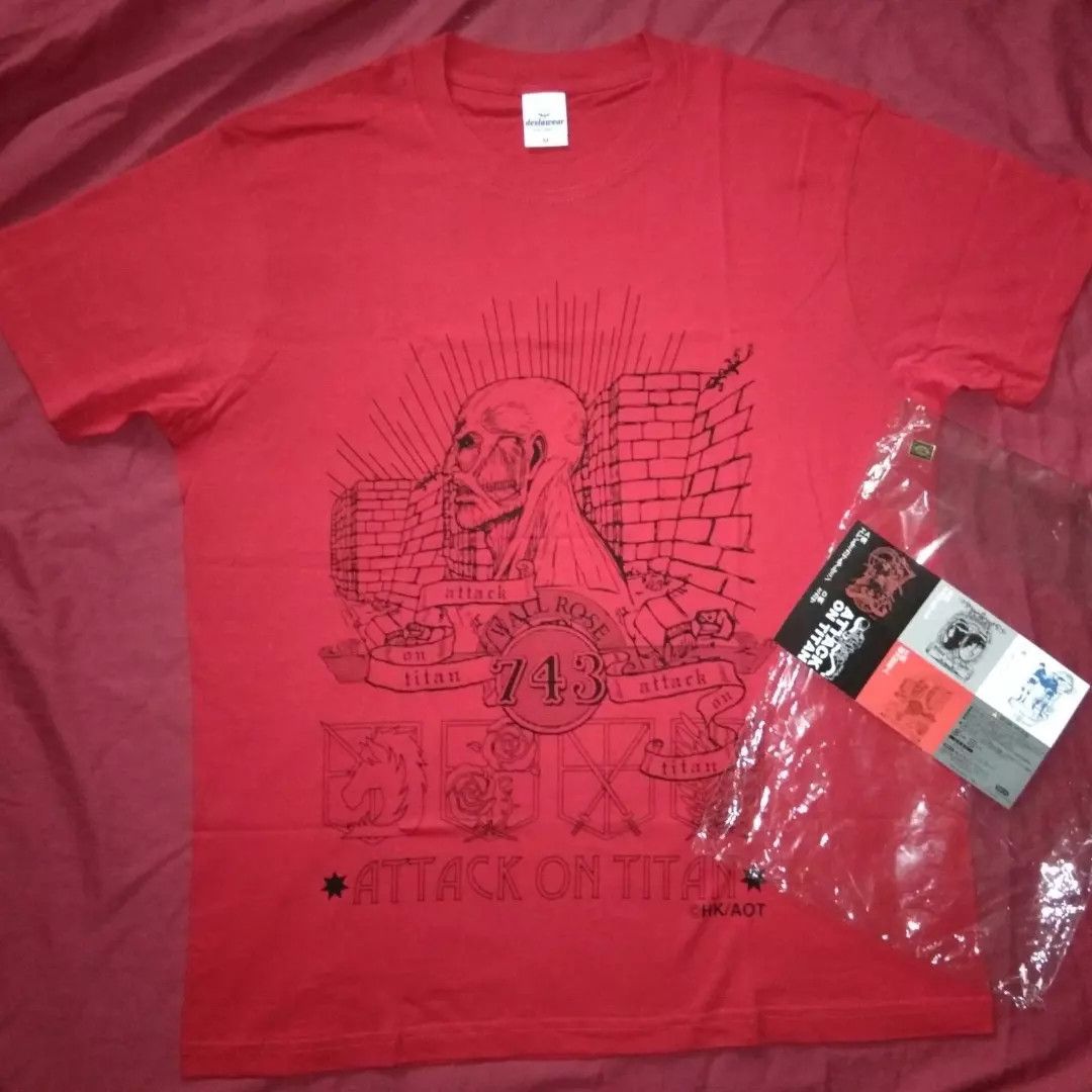 Japanese Brand NEW Unworn Attack On Titan tshirt anime comic japan Size US M / EU 48-50 / 2 - 2 Thumbnail