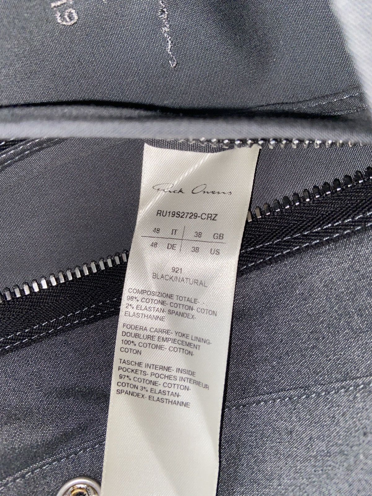 Rick Owens Rick Owens Denim Trucker/Utility/Bomber Jacket Size 48 UNI Size M / US 6-8 / IT 42-44 - 2 Thumbnail