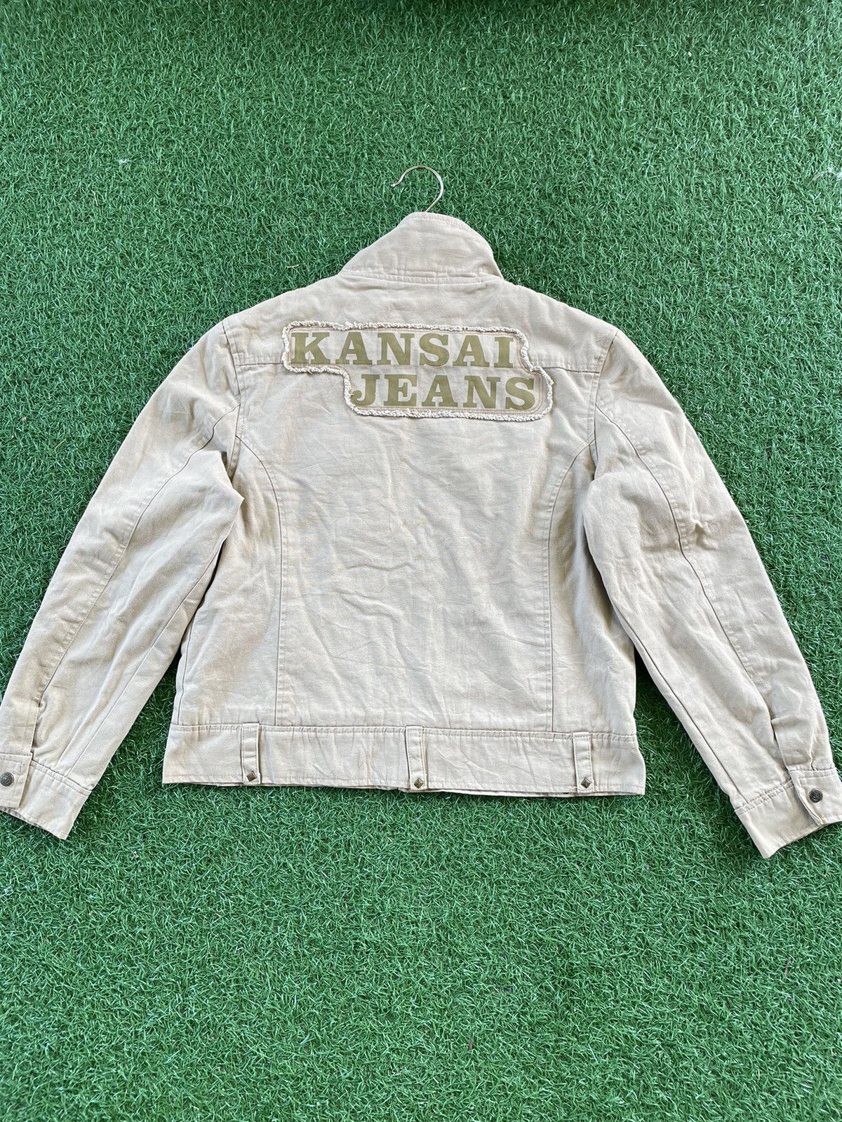 💥Vintage Kansai Yamamoto Jeans Patchwork Logo Jacket