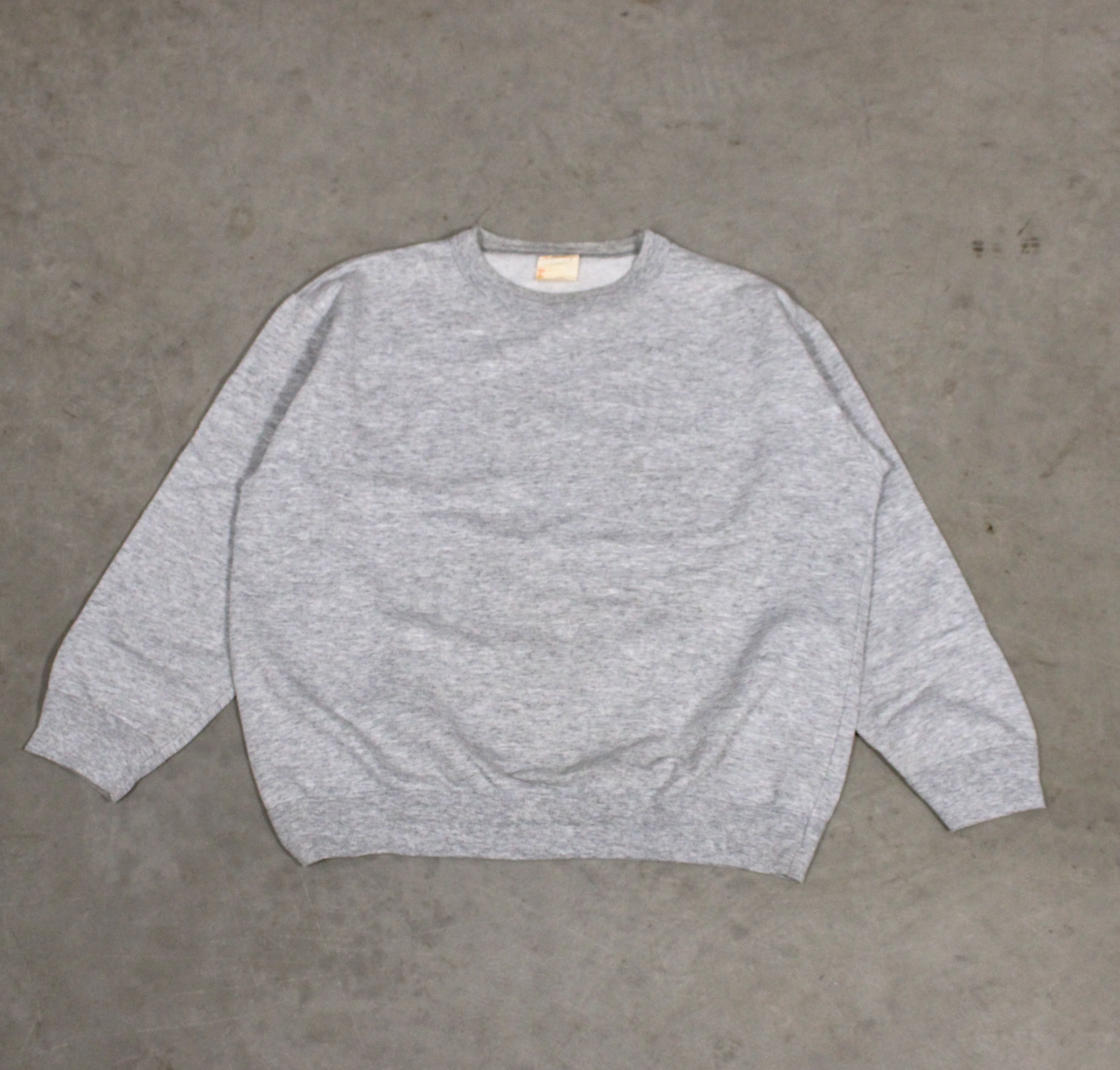 Vintage 1990s Blank Heather Grey Crewneck Sweater
