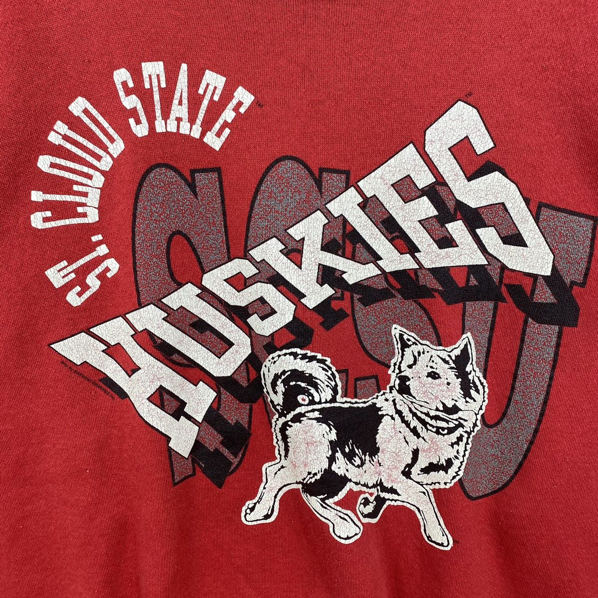 Tultex × Vintage Vintage 80s TULTEX x St Cloud State HUSKIES Print Fleece Size US L / EU 52-54 / 3 - 3 Thumbnail
