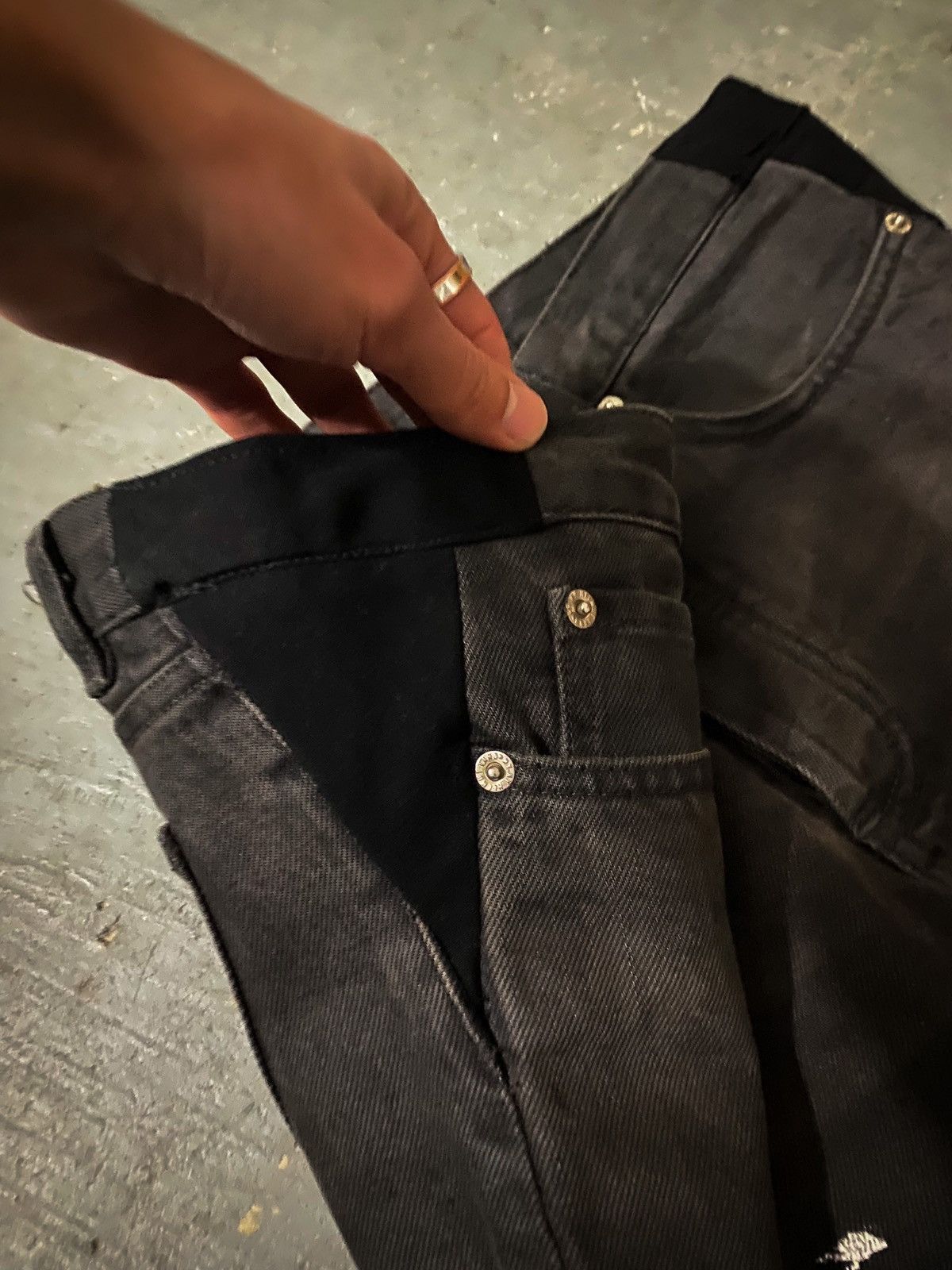 Helmut Lang Helmut Lang AW00 Charcoal Painter Denim Size US 32 / EU 48 - 3 Thumbnail