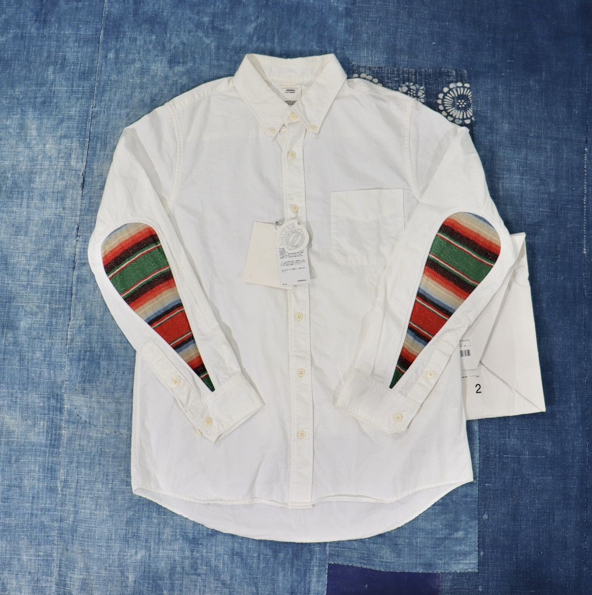 Visvim visvim usm albacore l/s shirt collage ivory | Grailed