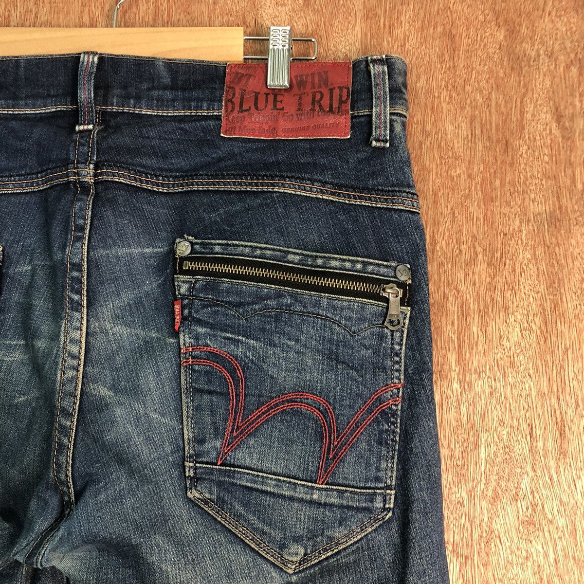 Edwin DLL Edwin Blue Trip Denim Jeans vintage Pants #c174 Size US 34 / EU 50 - 9 Thumbnail