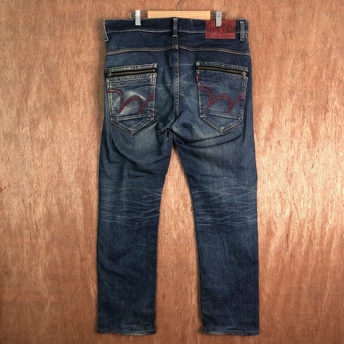 Edwin DLL Edwin Blue Trip Denim Jeans vintage Pants #c174 Size US 34 / EU 50 - 6 Thumbnail