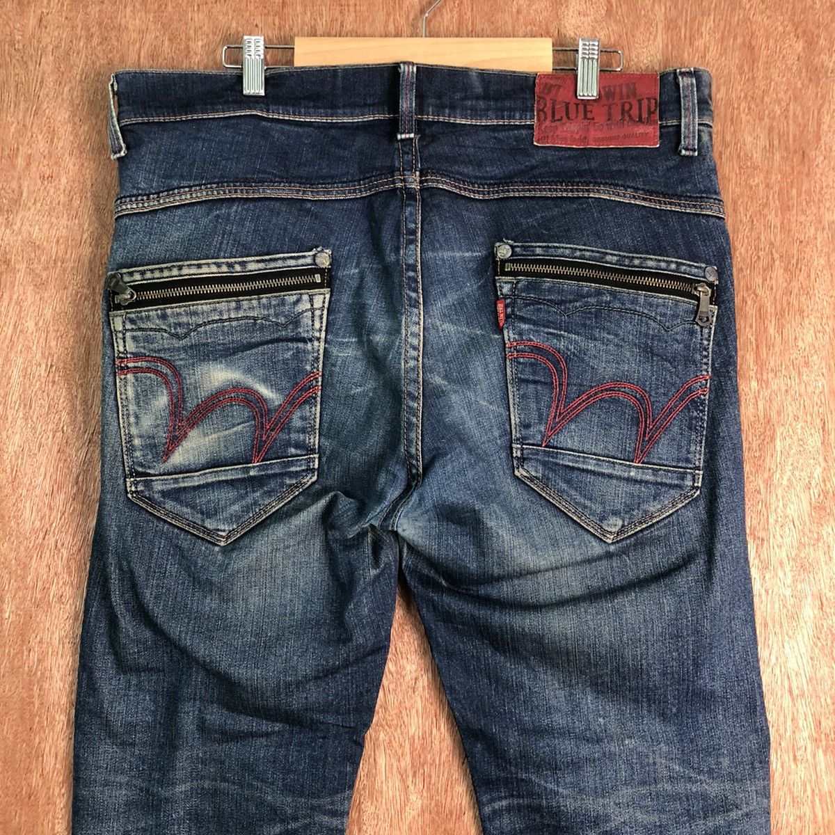 Edwin DLL Edwin Blue Trip Denim Jeans vintage Pants #c174 Size US 34 / EU 50 - 7 Thumbnail