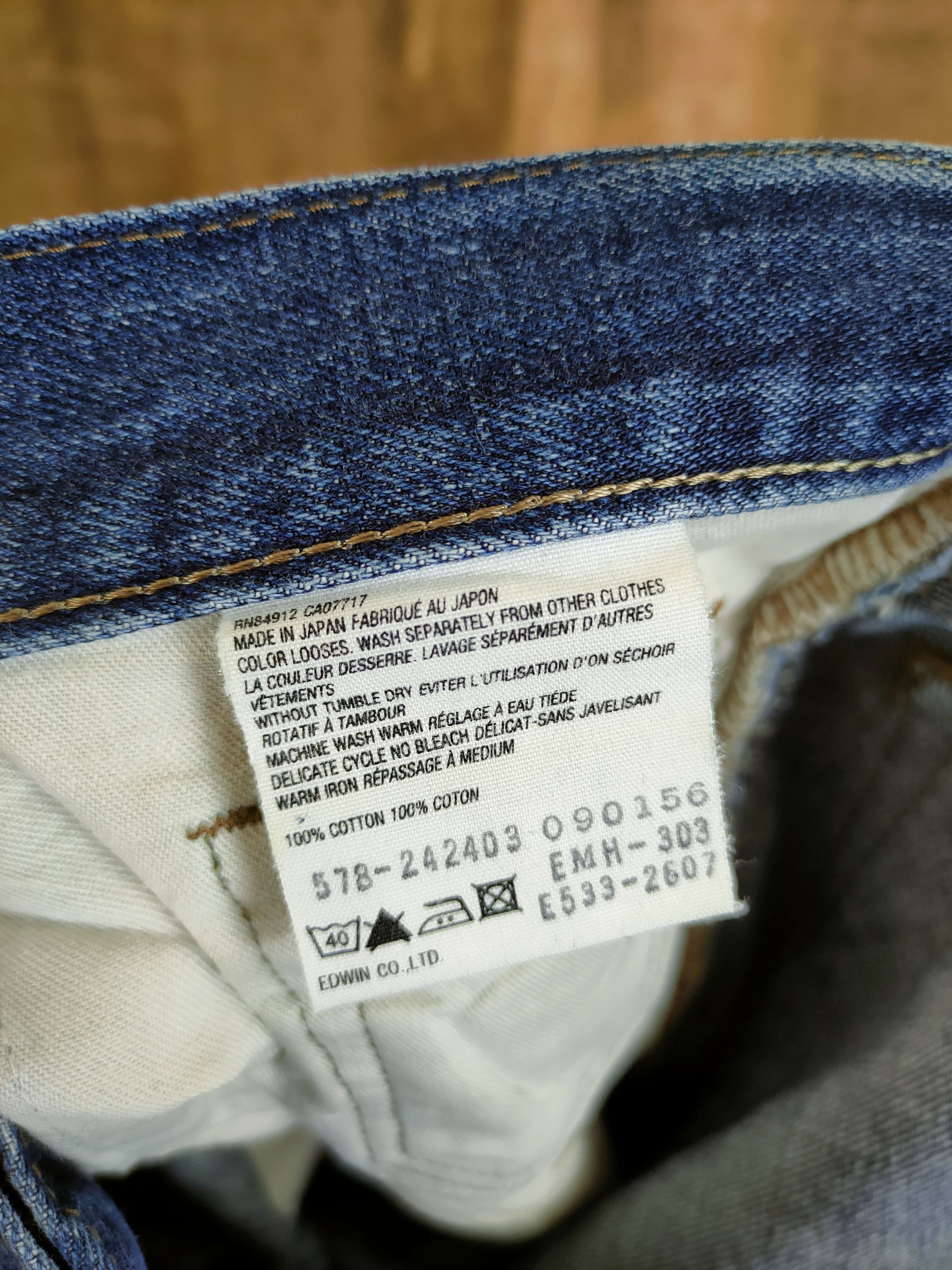 Margaret Howell DL Margaret Howell X Edwin blue denim jeans pants #46-890 Size US 29 - 10 Thumbnail