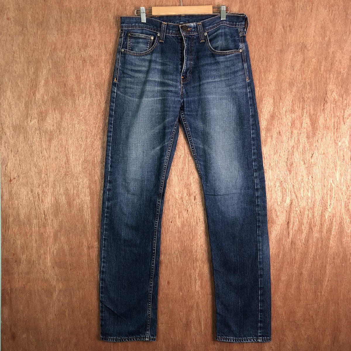 Japanese Brand DLL RRJ Lifestyle Blue distressed Denim Jeans Pants #c199 Size US 31 - 1 Thumbnail
