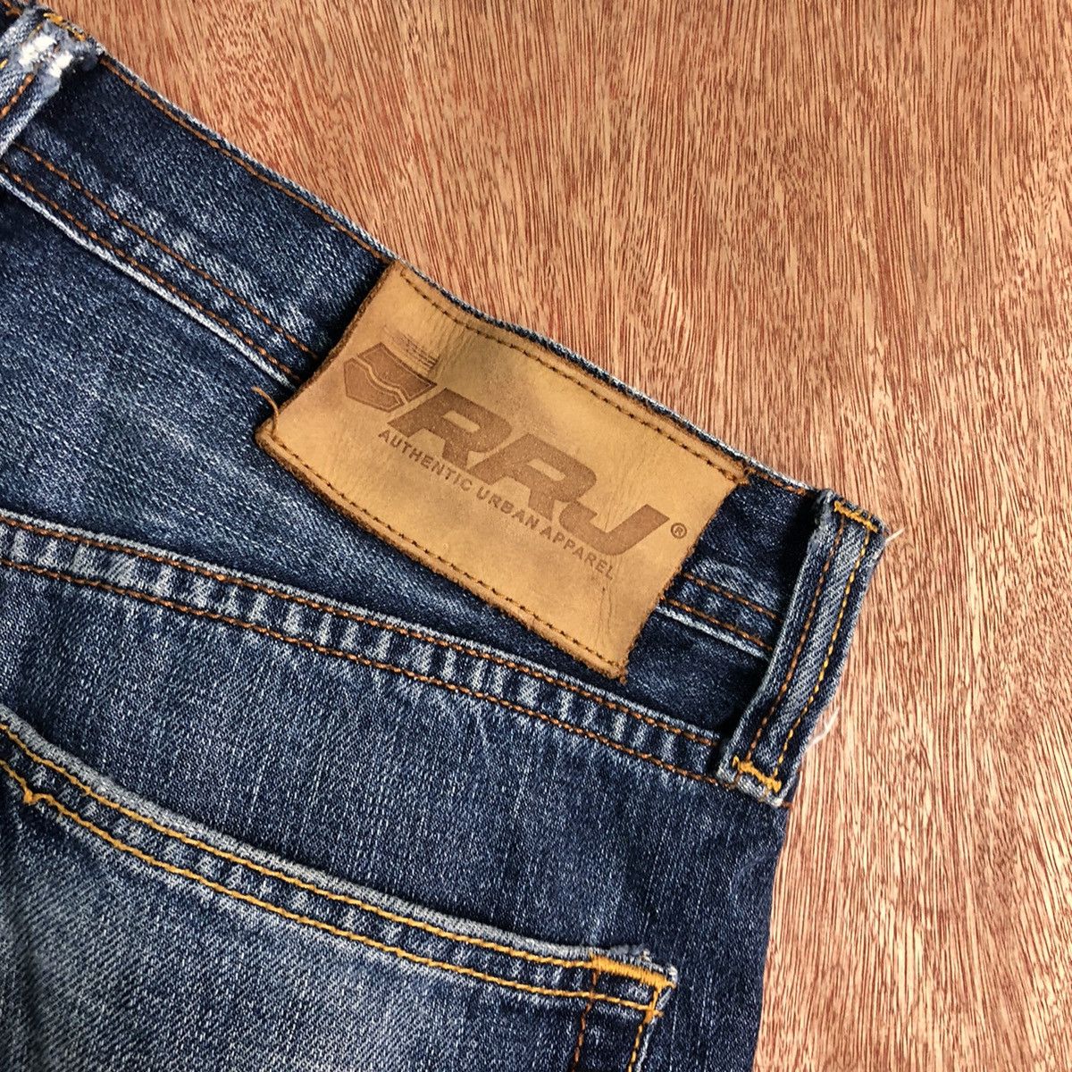 Japanese Brand DLL RRJ Lifestyle Blue distressed Denim Jeans Pants #c199 Size US 31 - 10 Thumbnail