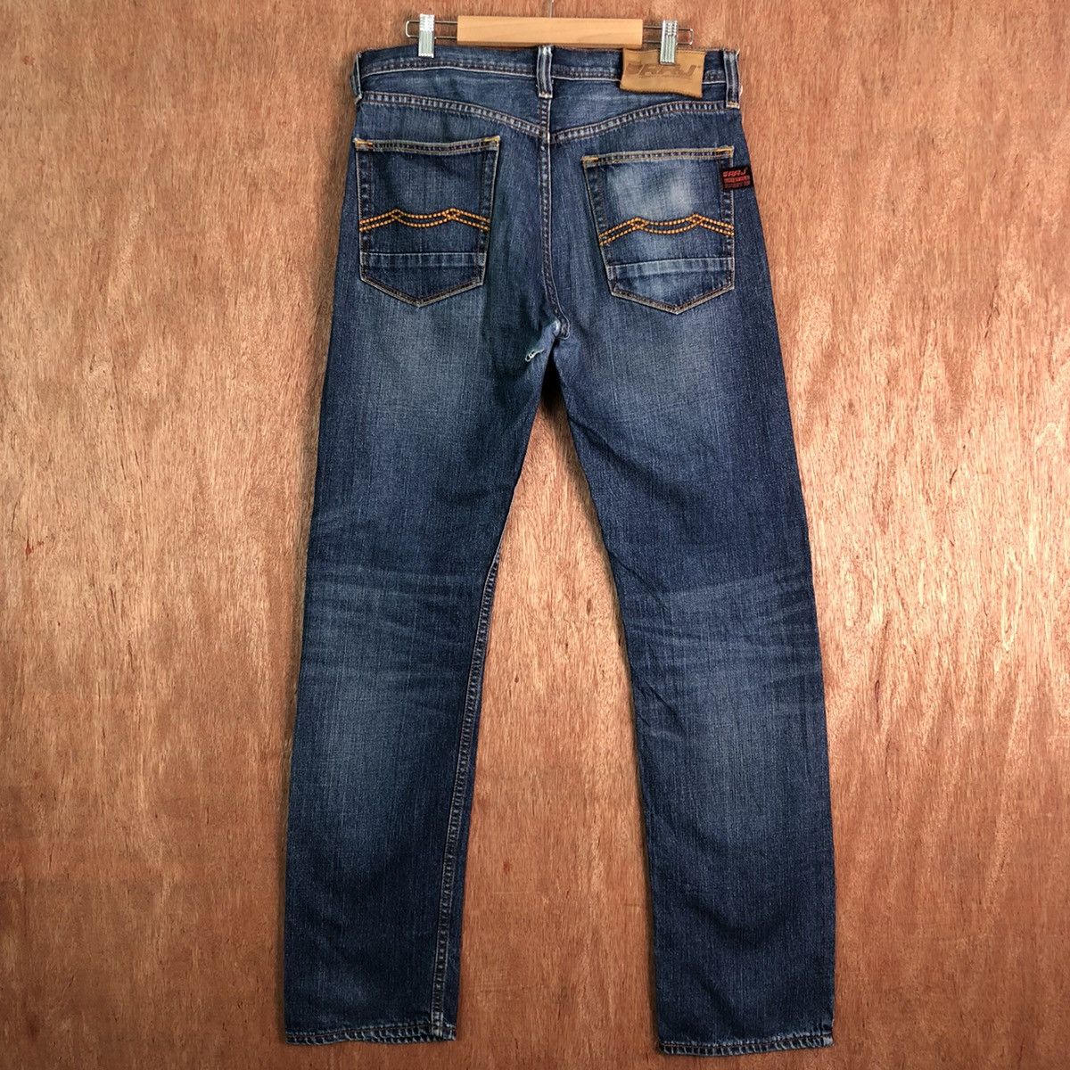 Japanese Brand DLL RRJ Lifestyle Blue distressed Denim Jeans Pants #c199 Size US 31 - 6 Thumbnail