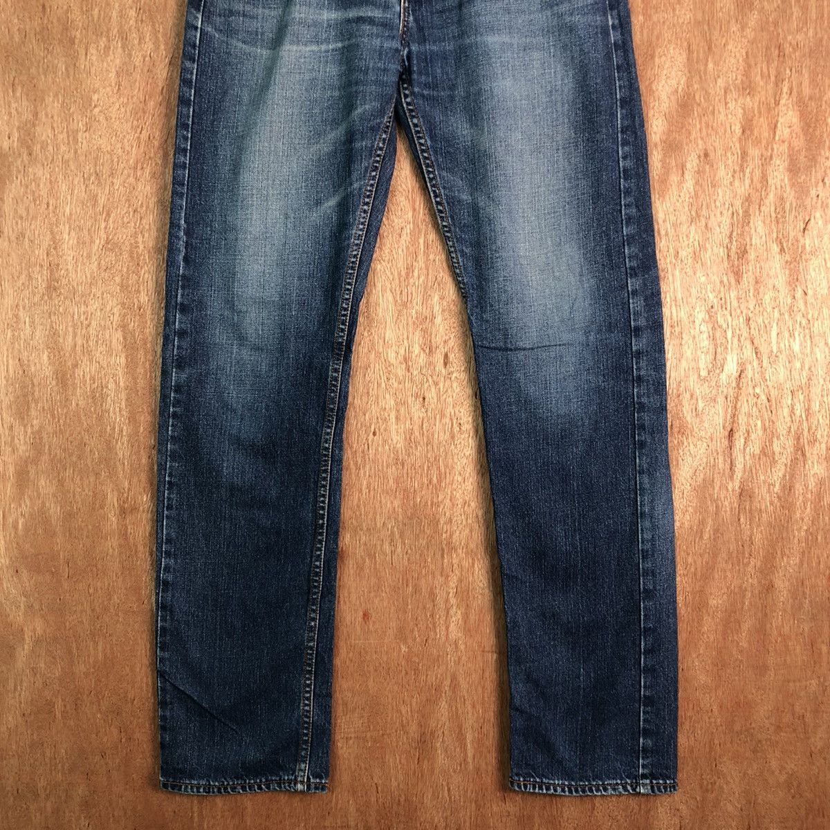 Japanese Brand DLL RRJ Lifestyle Blue distressed Denim Jeans Pants #c199 Size US 31 - 3 Thumbnail