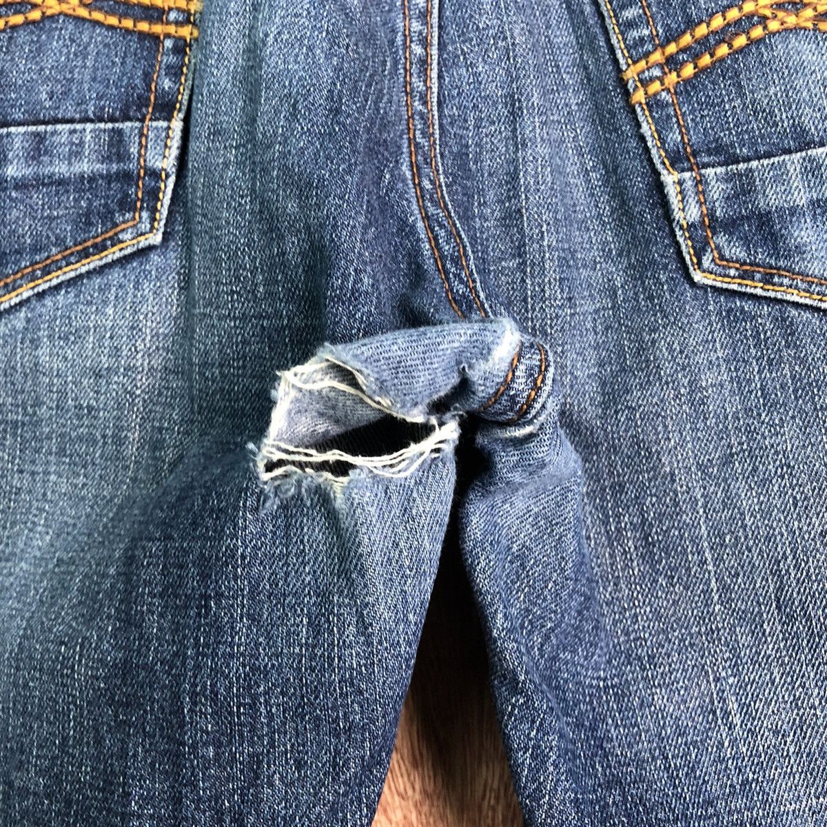 Japanese Brand DLL RRJ Lifestyle Blue distressed Denim Jeans Pants #c199 Size US 31 - 8 Thumbnail