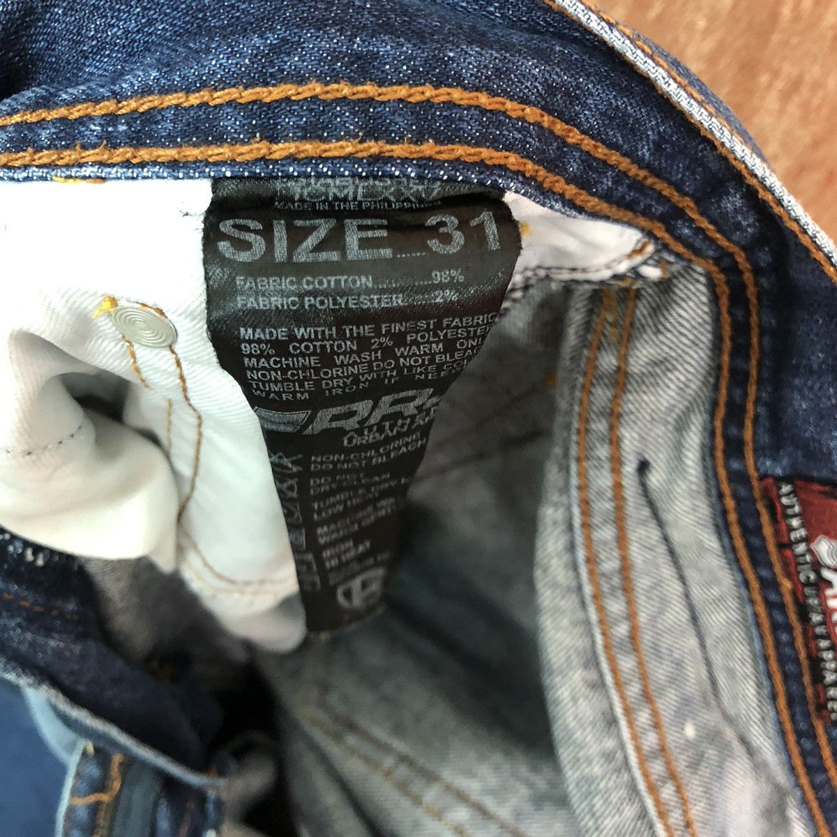 Japanese Brand DLL RRJ Lifestyle Blue distressed Denim Jeans Pants #c199 Size US 31 - 12 Thumbnail