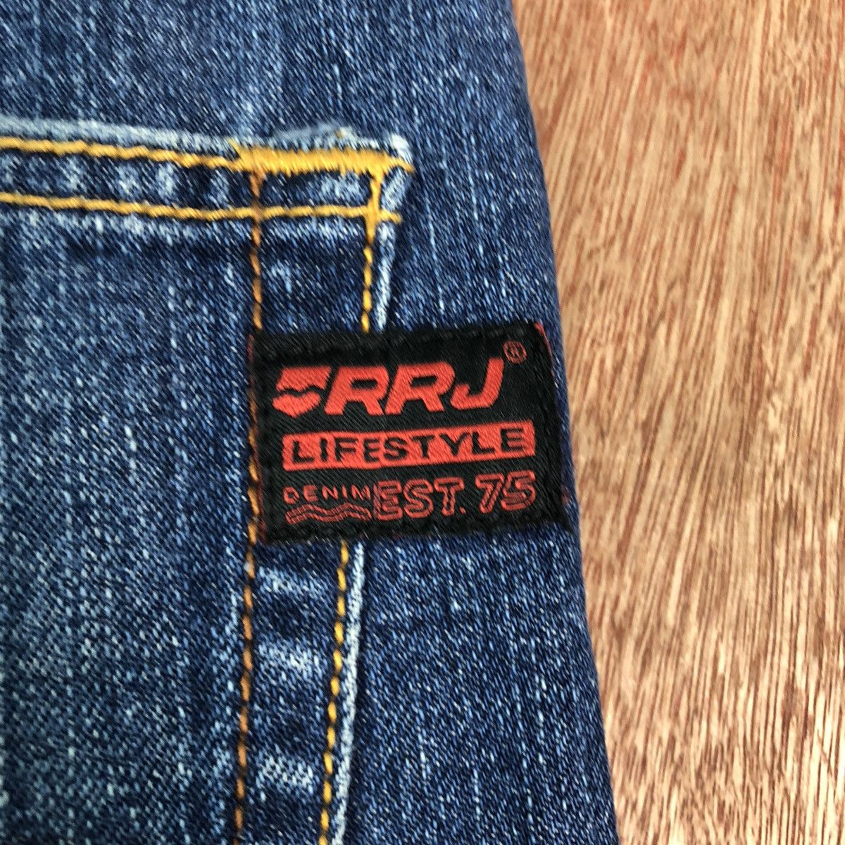 Japanese Brand DLL RRJ Lifestyle Blue distressed Denim Jeans Pants #c199 Size US 31 - 9 Thumbnail