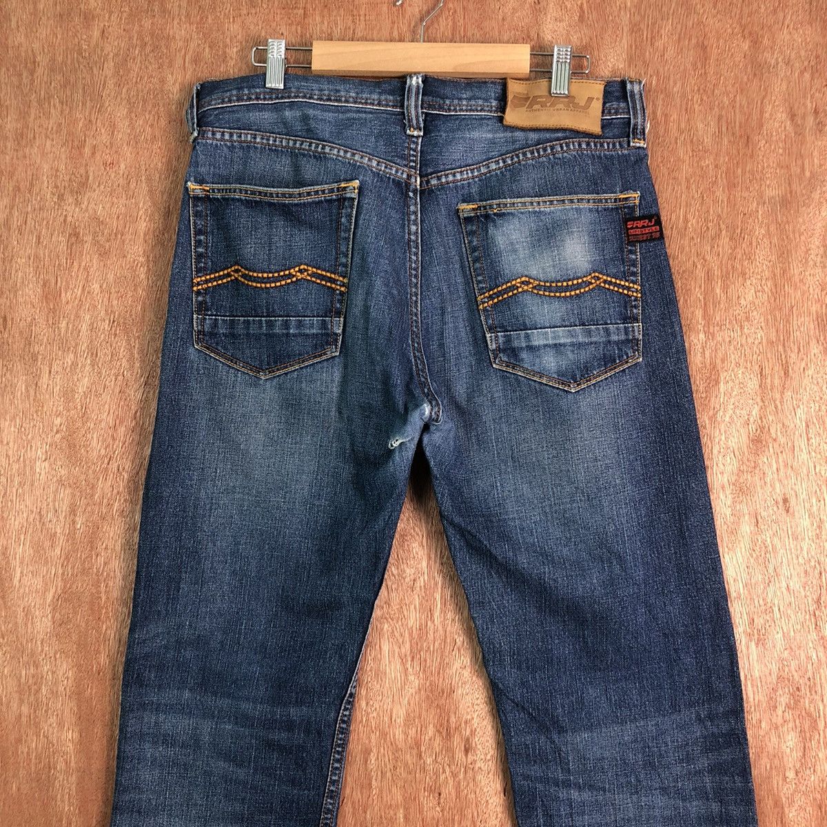 Japanese Brand DLL RRJ Lifestyle Blue distressed Denim Jeans Pants #c199 Size US 31 - 7 Thumbnail