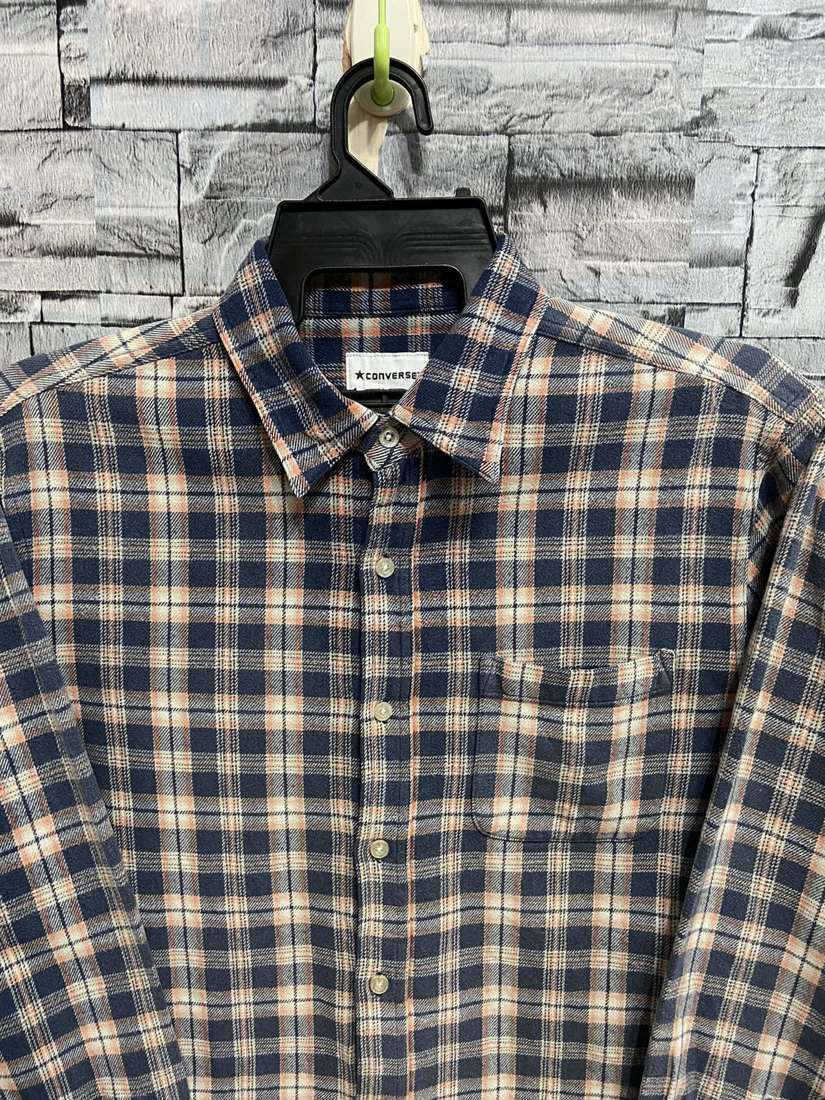 Converse Vintage Converse Flannel single pocket plaid design Size US M / EU 48-50 / 2 - 2 Thumbnail