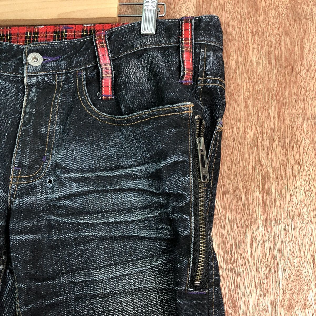 Japanese Brand DLL Takeo Kikuchi Dark Blue Denim Jeans Pants #c241 Size 32" / US 10 / IT 46 - 4 Thumbnail