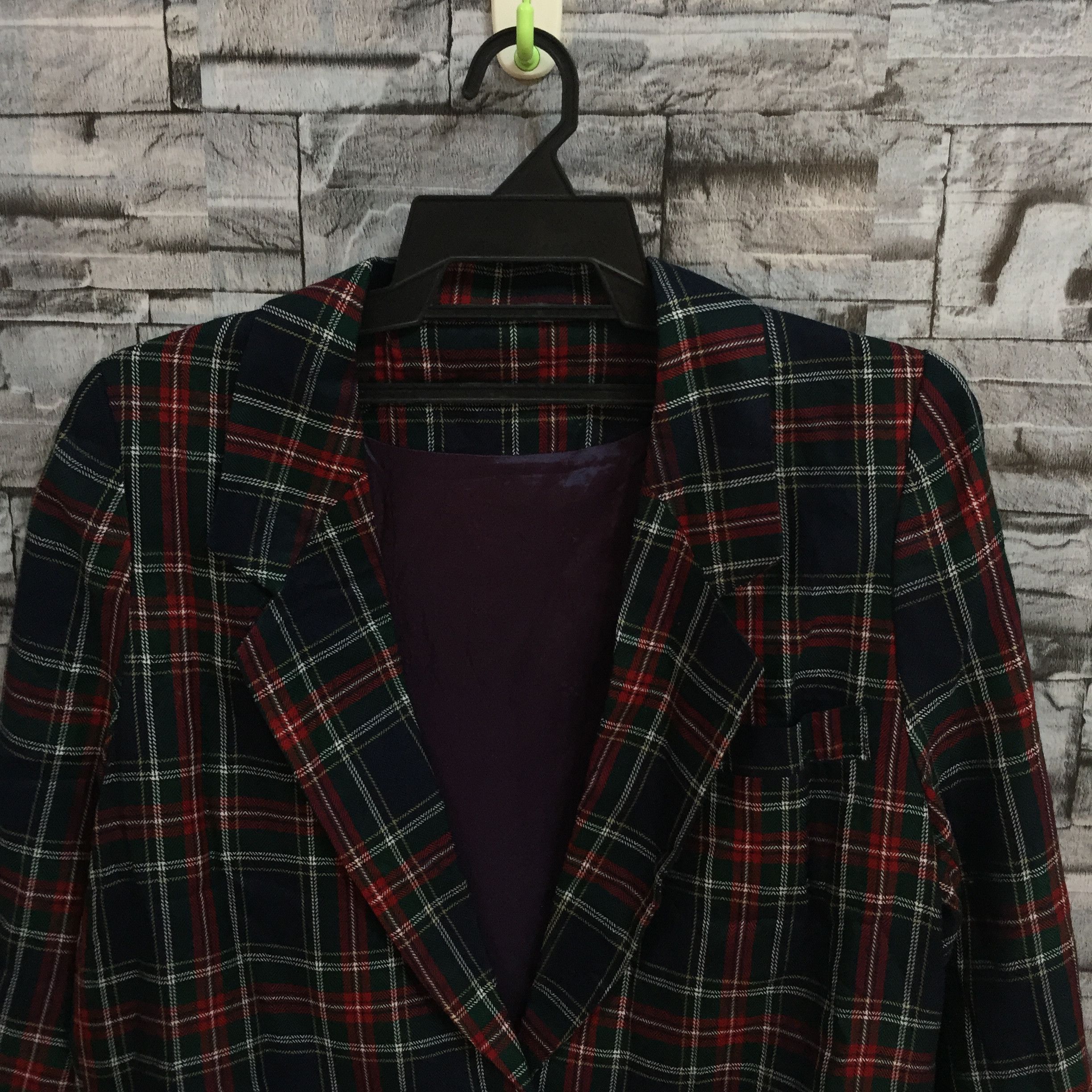 Vintage Vintage Blazer scottish plaid design.. vintage coat fit M Size 40R - 3 Thumbnail