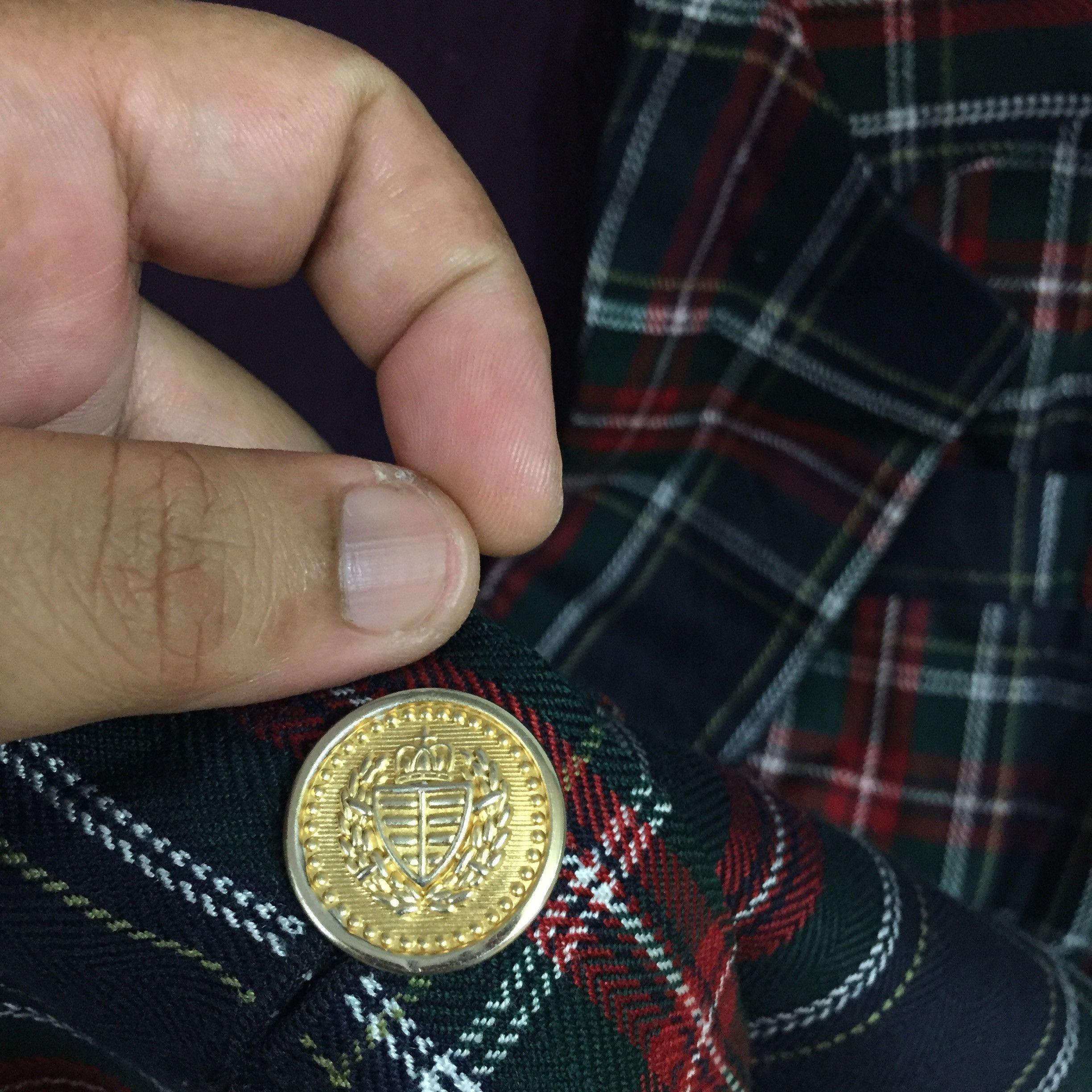 Vintage Vintage Blazer scottish plaid design.. vintage coat fit M Size 40R - 5 Thumbnail