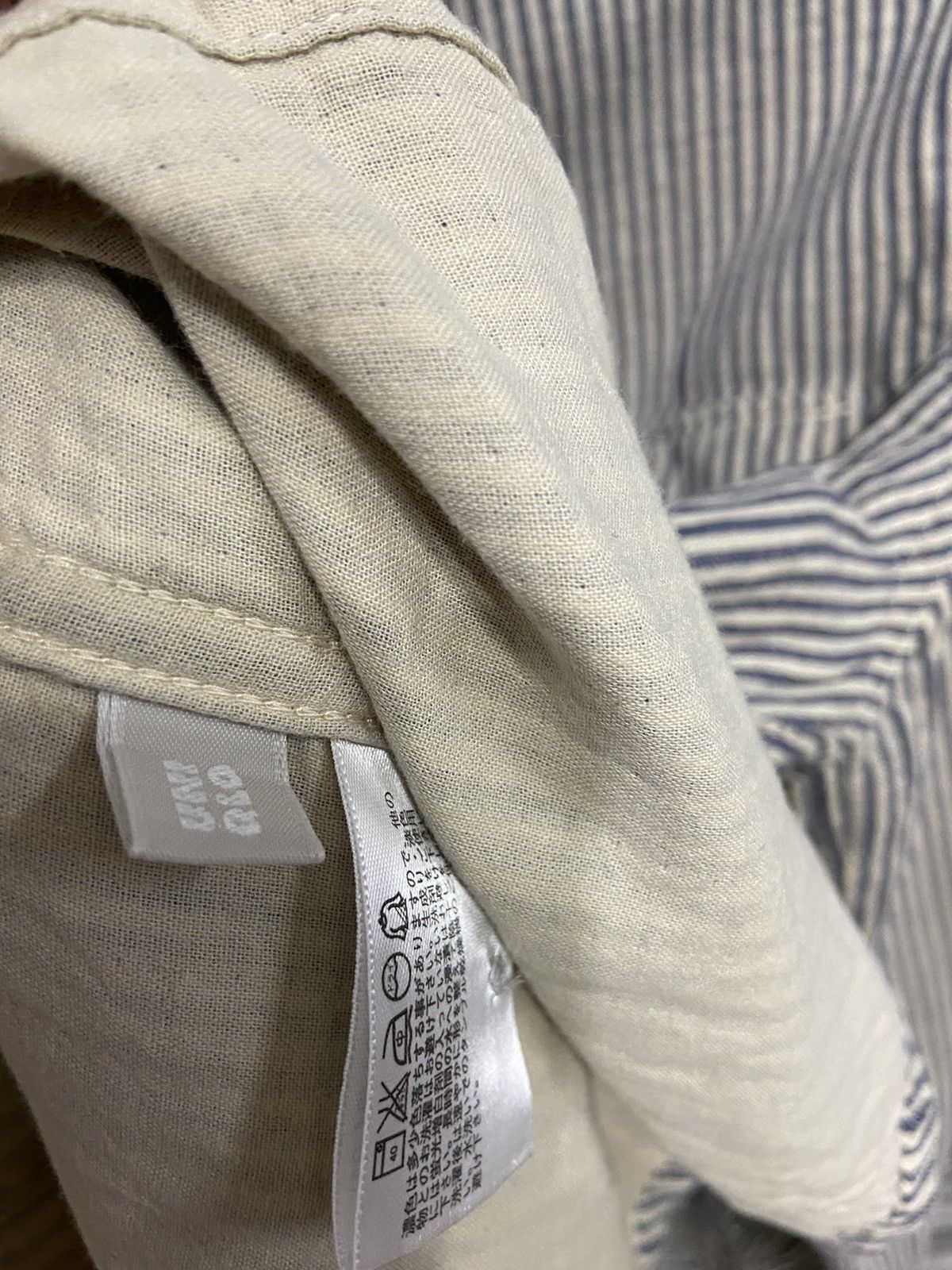 Japanese Brand Vintage Flannel double pocket stripe design Size US L / EU 52-54 / 3 - 7 Thumbnail